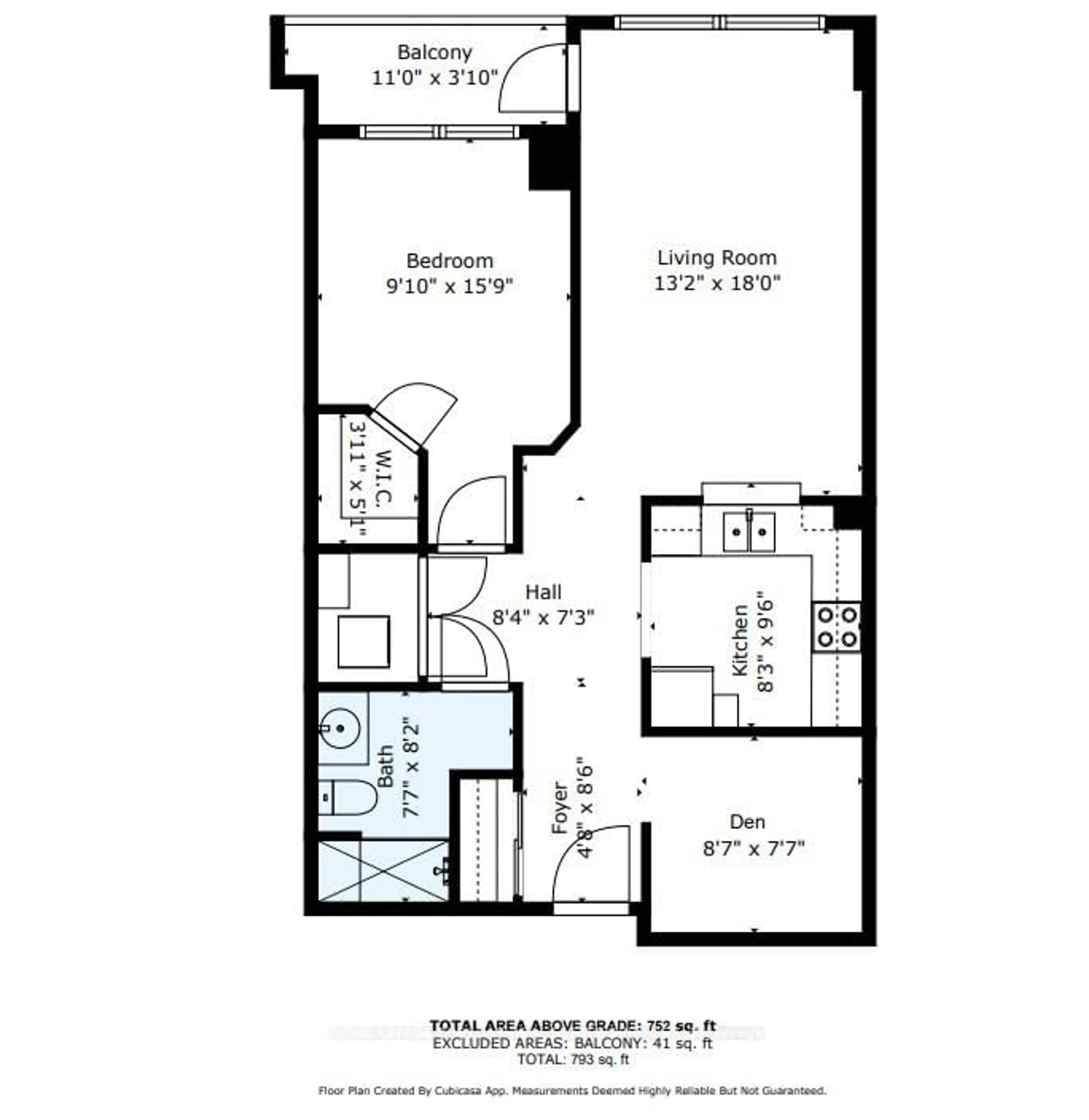 Floor plan for 100 Burloak Dr #2407, Burlington Ontario L7L 6P6