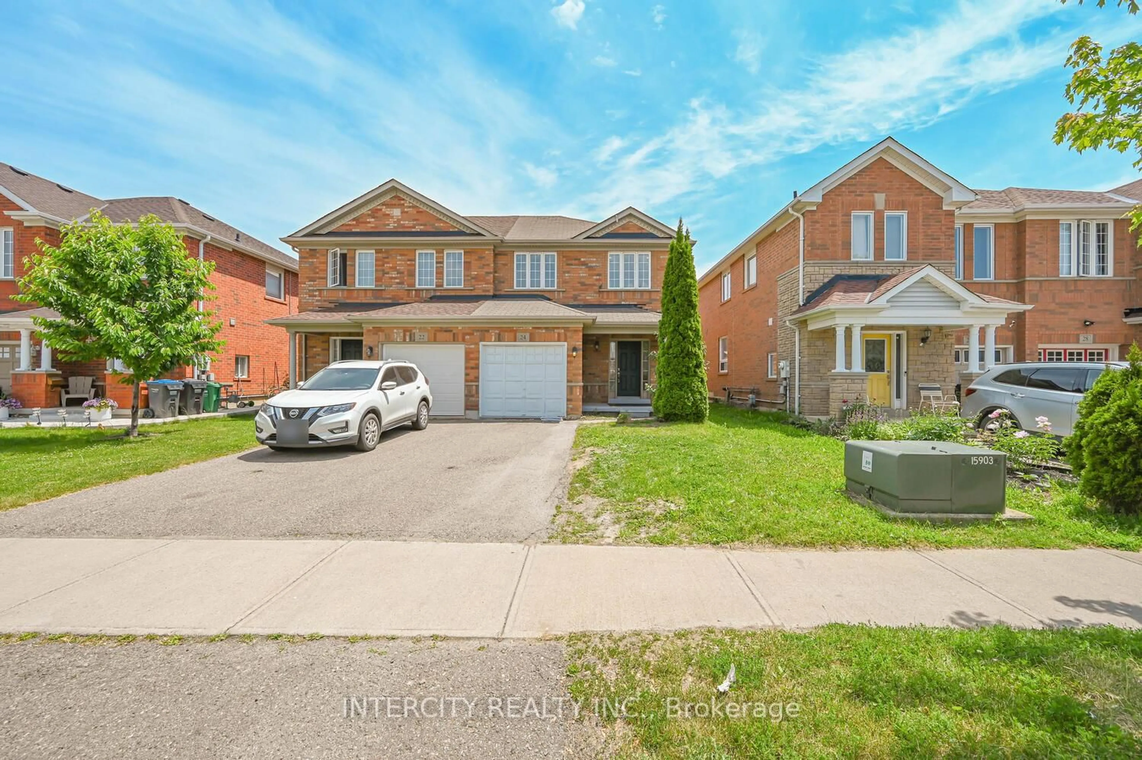 Home with brick exterior material, street for 24 Hollingsworth Circ, Brampton Ontario L7A 0J7