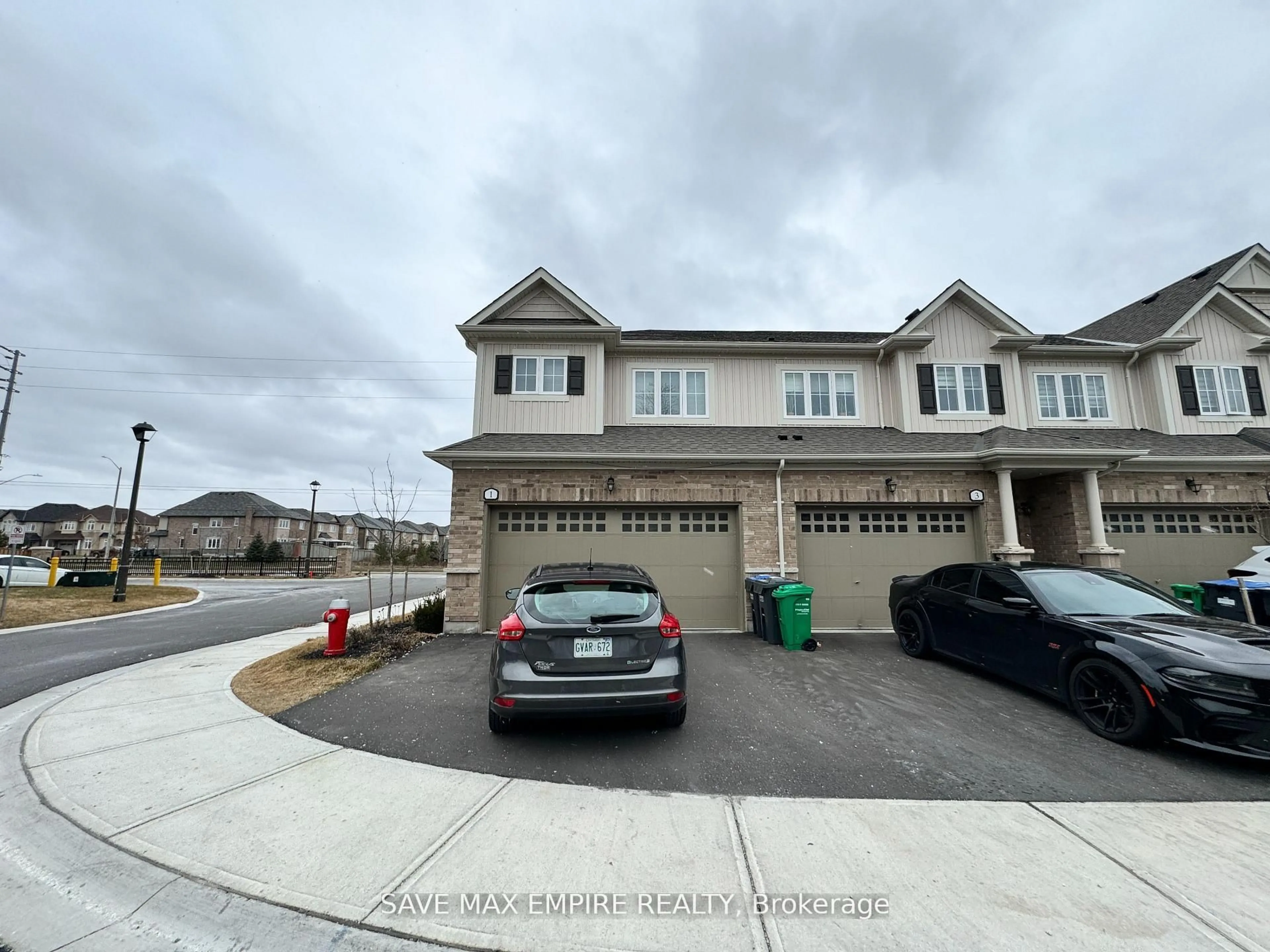 A pic from outside/outdoor area/front of a property/back of a property/a pic from drone, street for 1 Brixham Lane, Brampton Ontario L7A 5K2