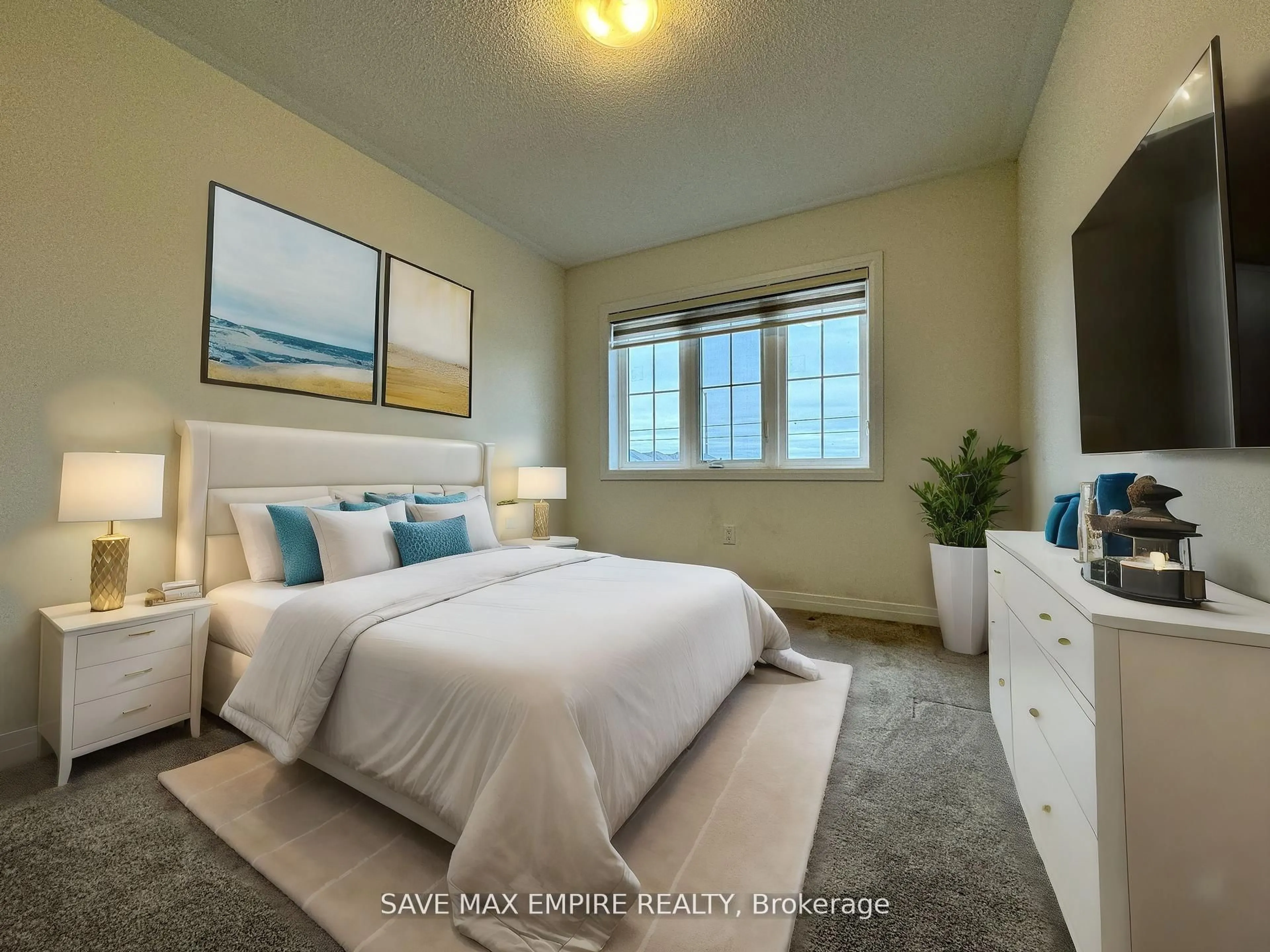 Bedroom with bed, unknown for 1 Brixham Lane, Brampton Ontario L7A 5K2