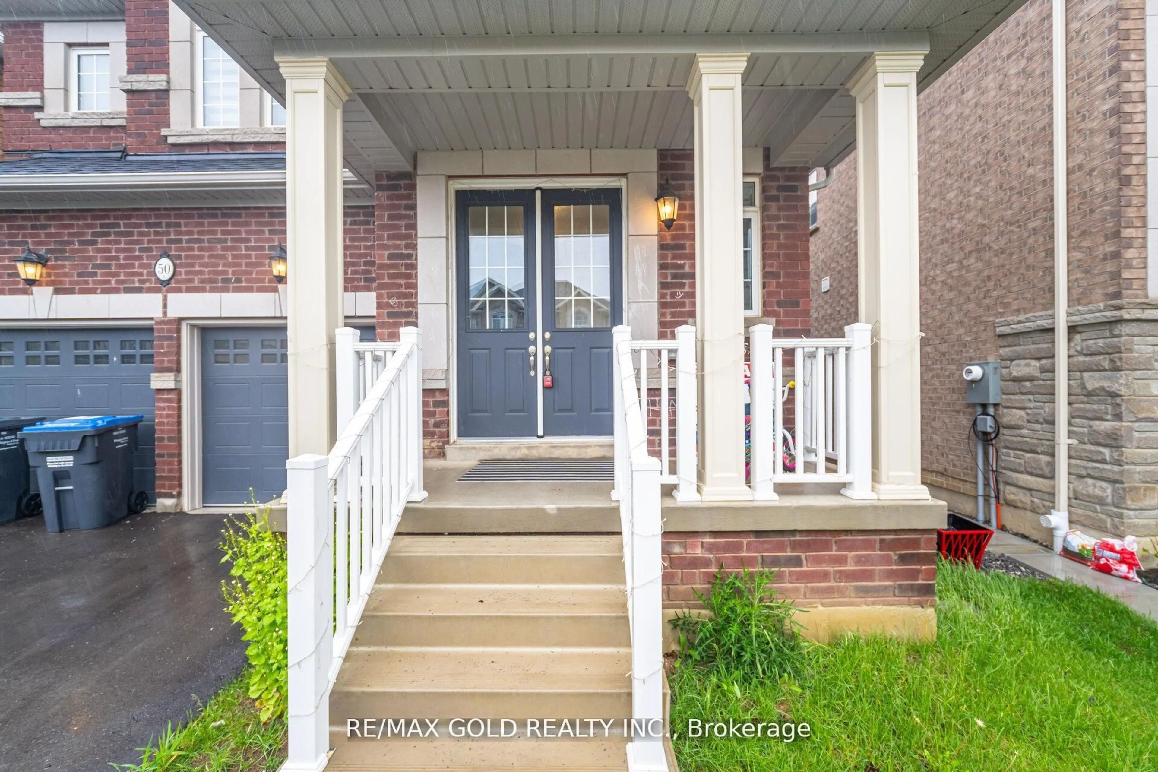 Home with brick exterior material, street for 50 Donald Stewart Rd, Brampton Ontario L7A 5J1