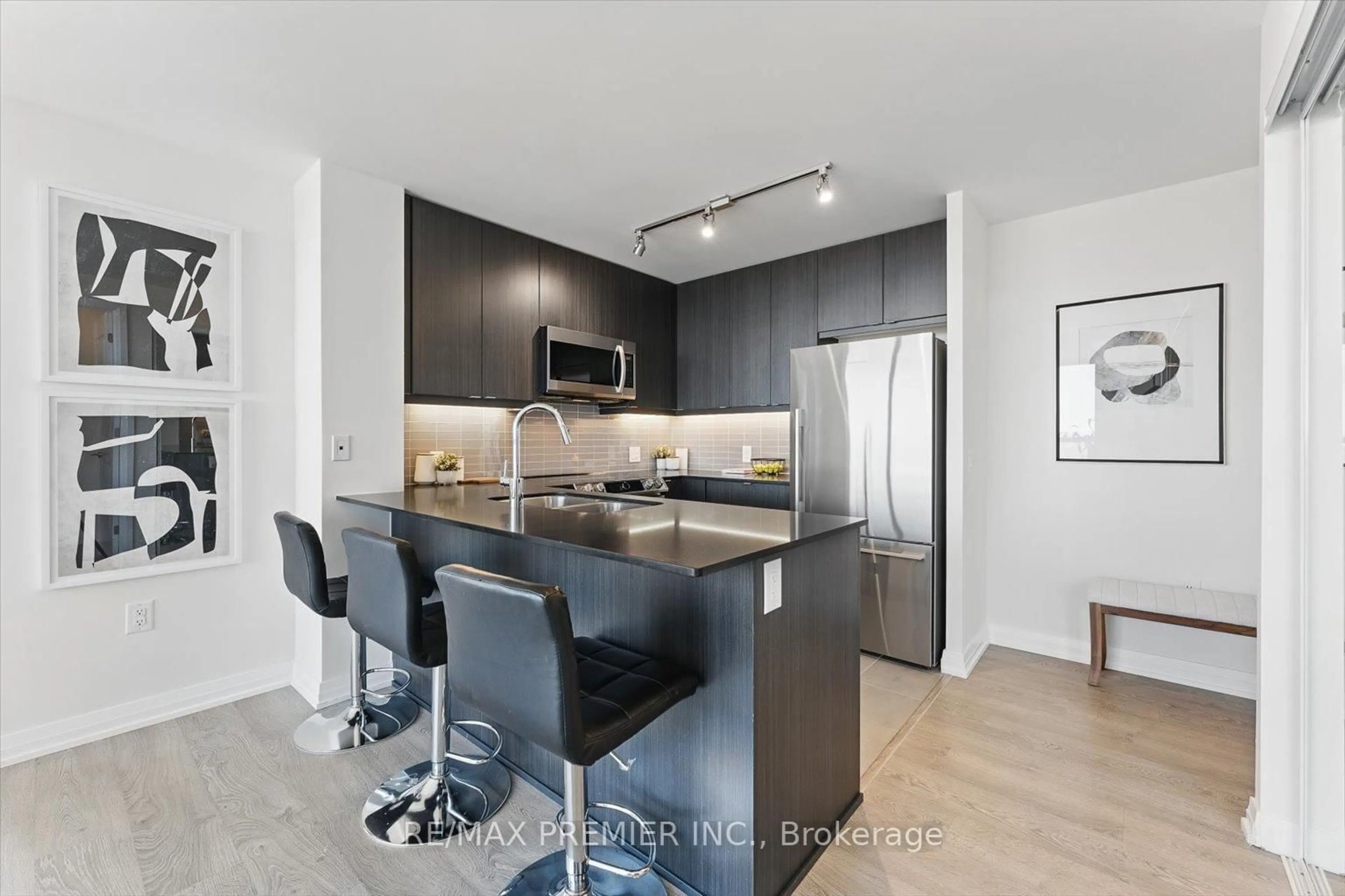 Open concept kitchen, unknown for 50 Thomas Riley Rd #2409, Toronto Ontario M9B 0C5