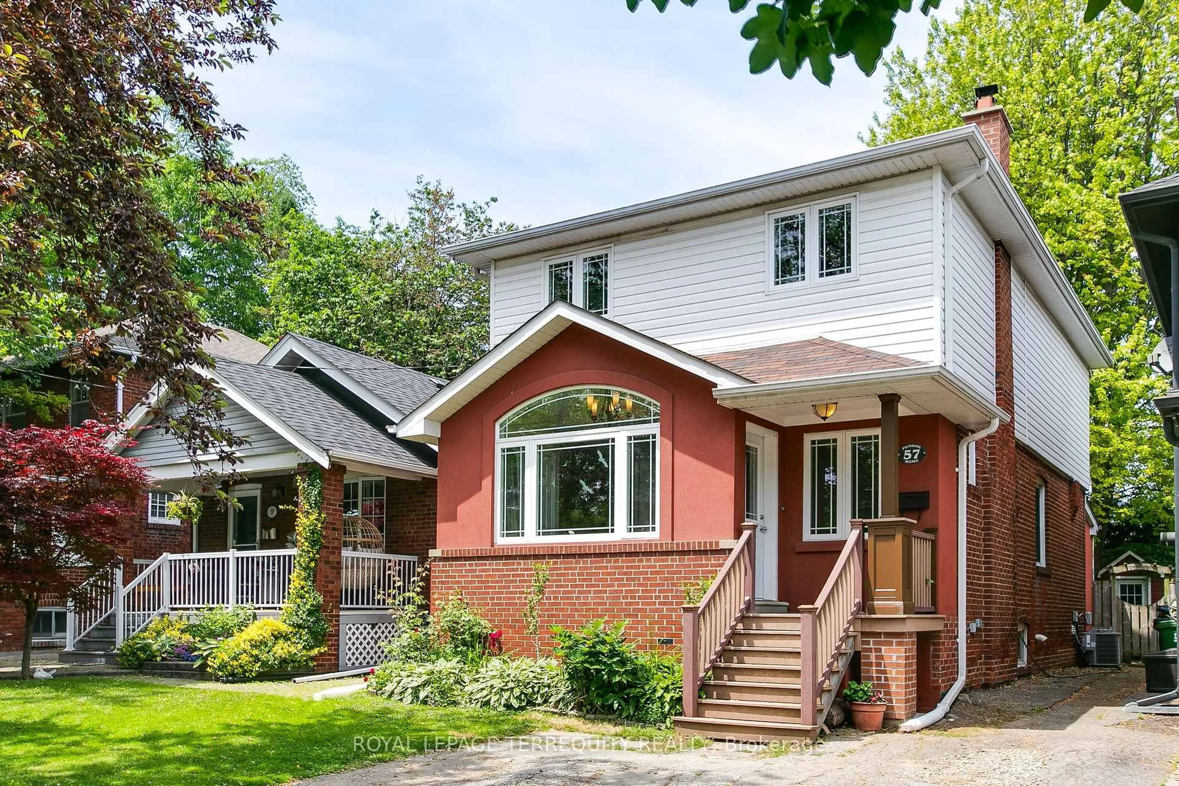 Home with brick exterior material, street for 57 Primrose Ave, Toronto Ontario M8V 1P7