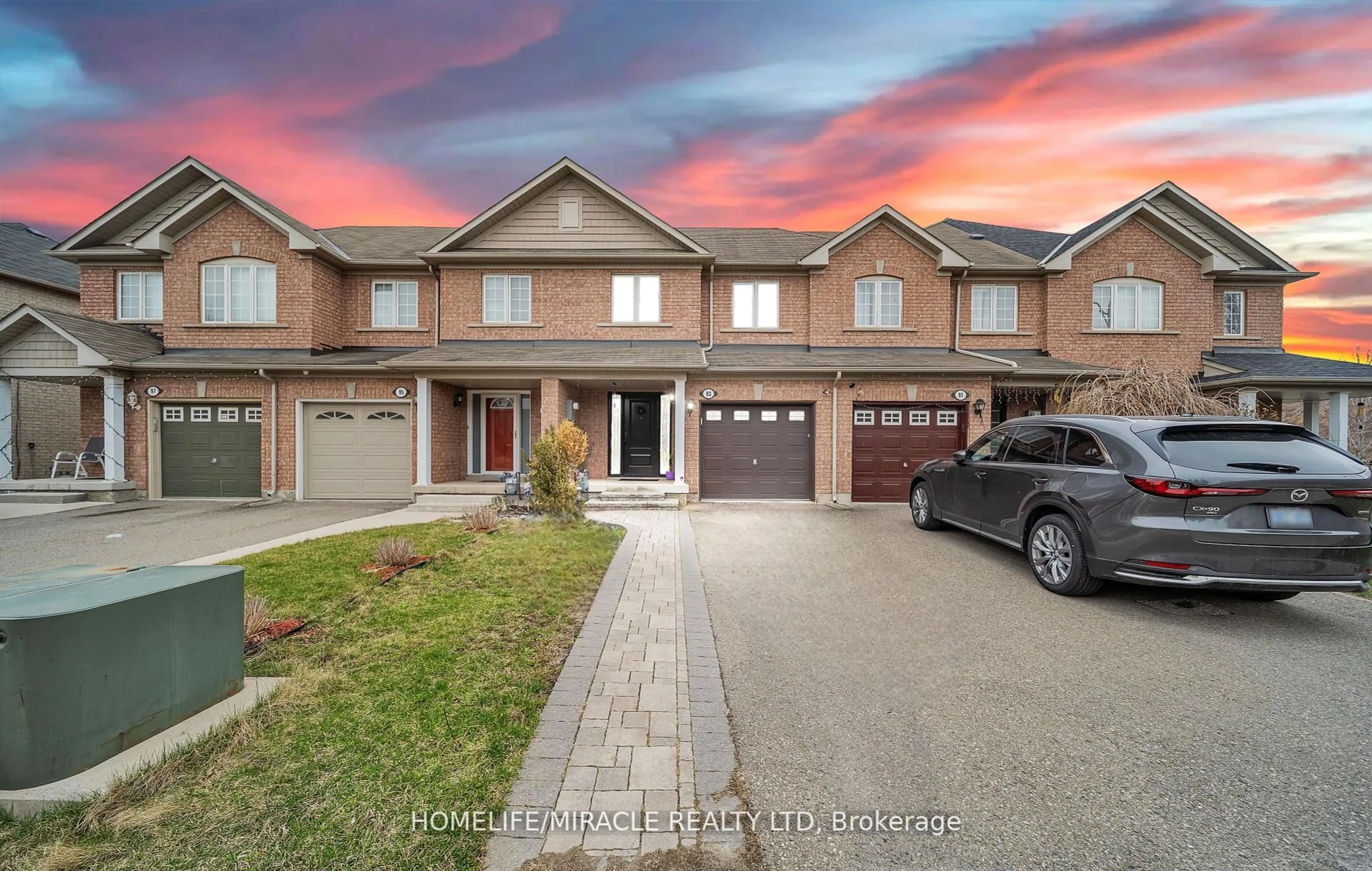 A pic from outside/outdoor area/front of a property/back of a property/a pic from drone, street for 93 Crystal Glen Cres, Brampton Ontario L6X 0K7