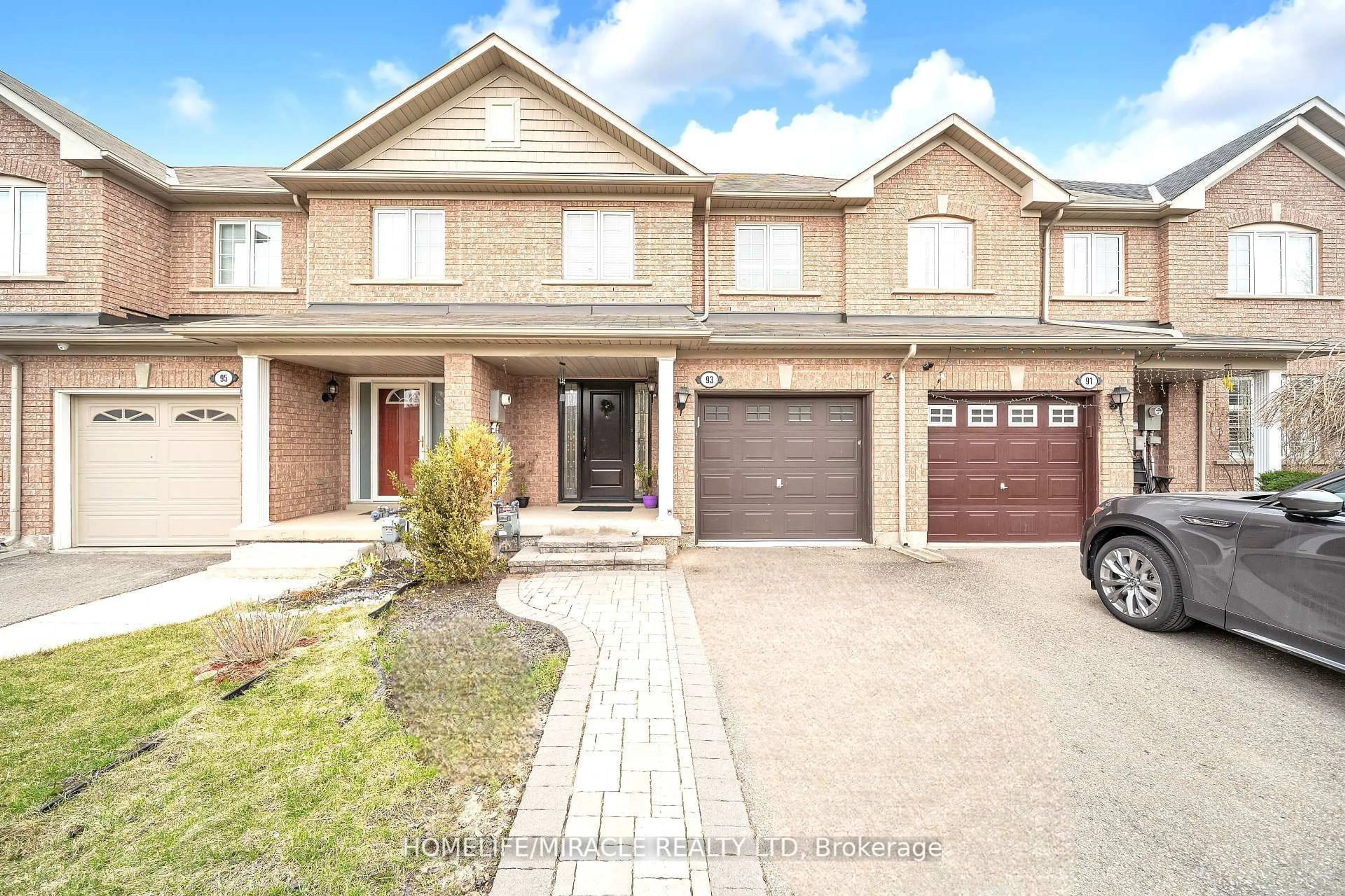 Home with brick exterior material, street for 93 Crystal Glen Cres, Brampton Ontario L6X 0K7