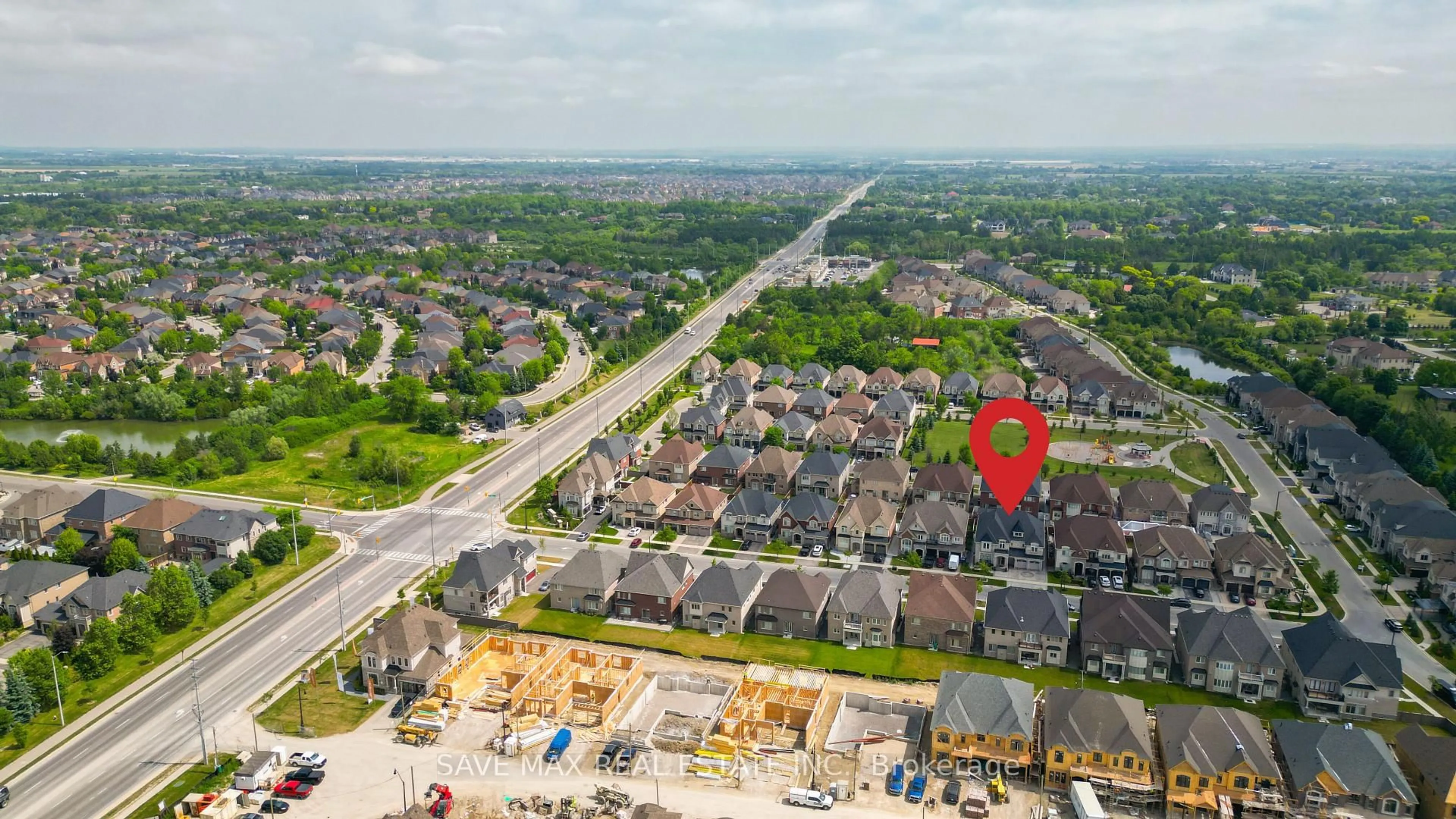 A pic from outside/outdoor area/front of a property/back of a property/a pic from drone, street for 64 Burlwood Rd, Brampton Ontario L6P 4E7