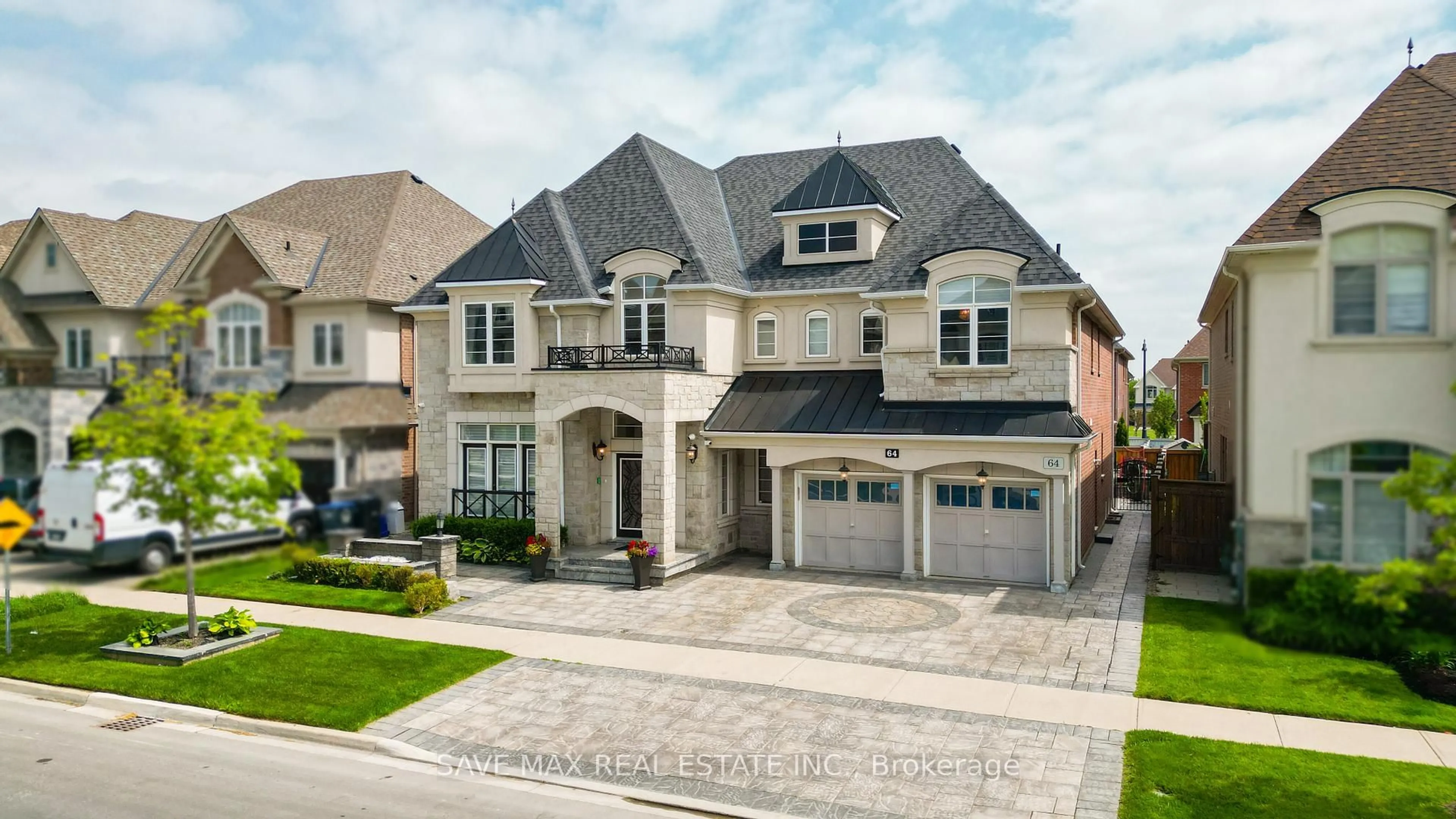 Home with brick exterior material, street for 64 Burlwood Rd, Brampton Ontario L6P 4E7
