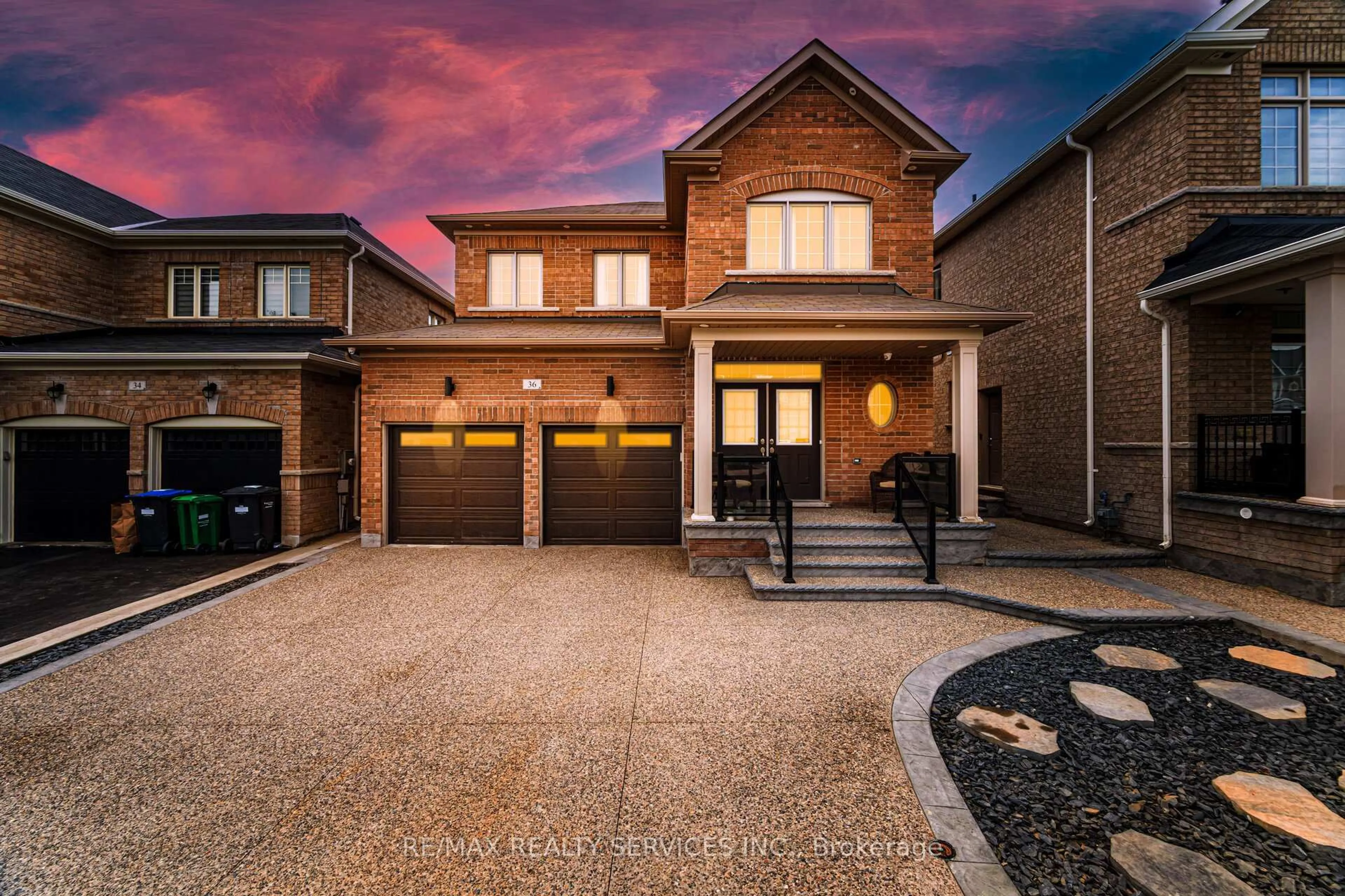 Home with brick exterior material, street for 36 Newhouse Blvd, Caledon Ontario L7C 4A1