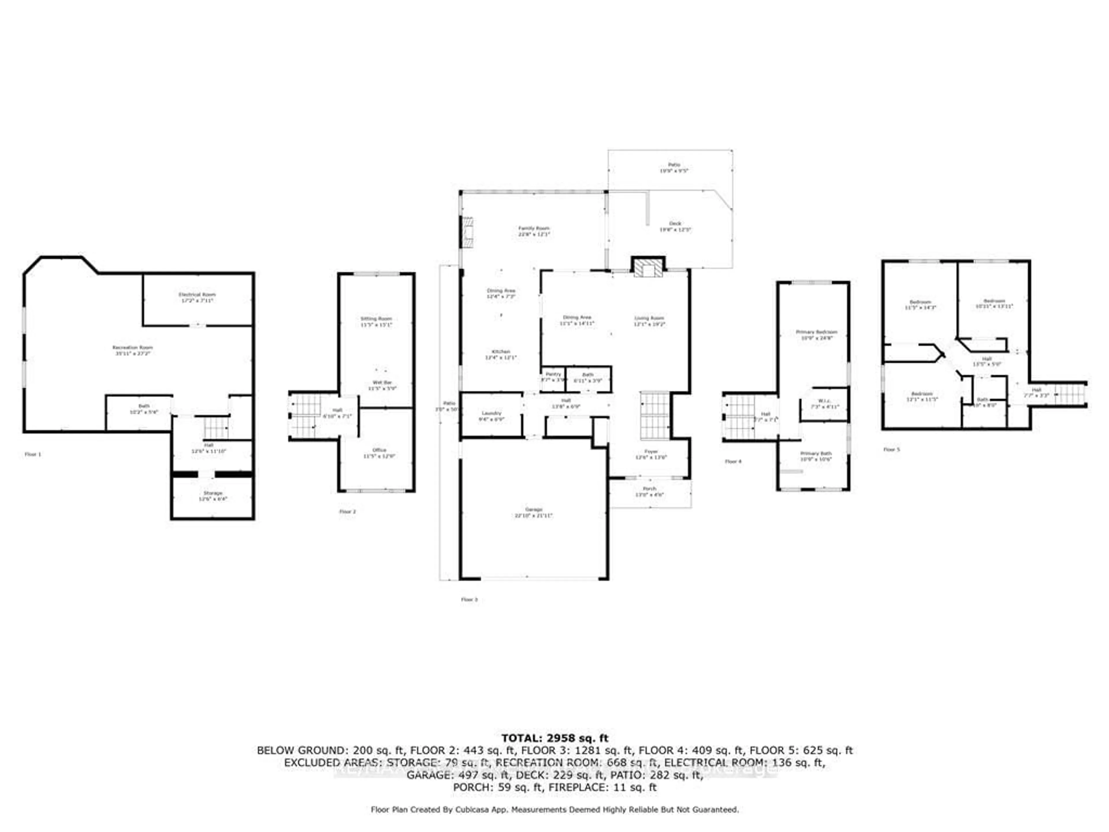 Floor plan for 1351 HAZELTON Blvd, Burlington Ontario L7P 4T9
