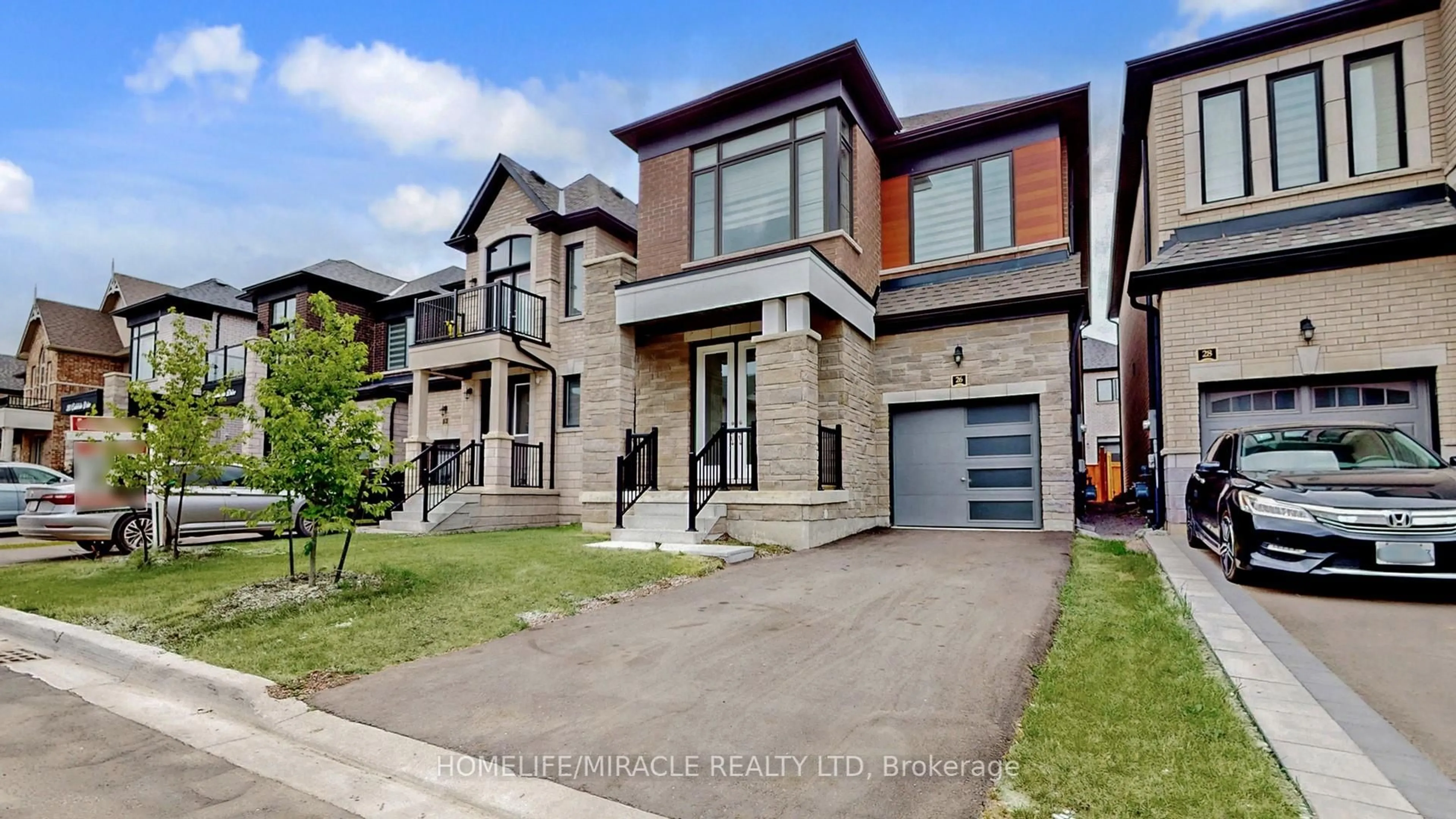 Home with brick exterior material, street for 26 Calabria Dr, Caledon Ontario L7C 1Z9