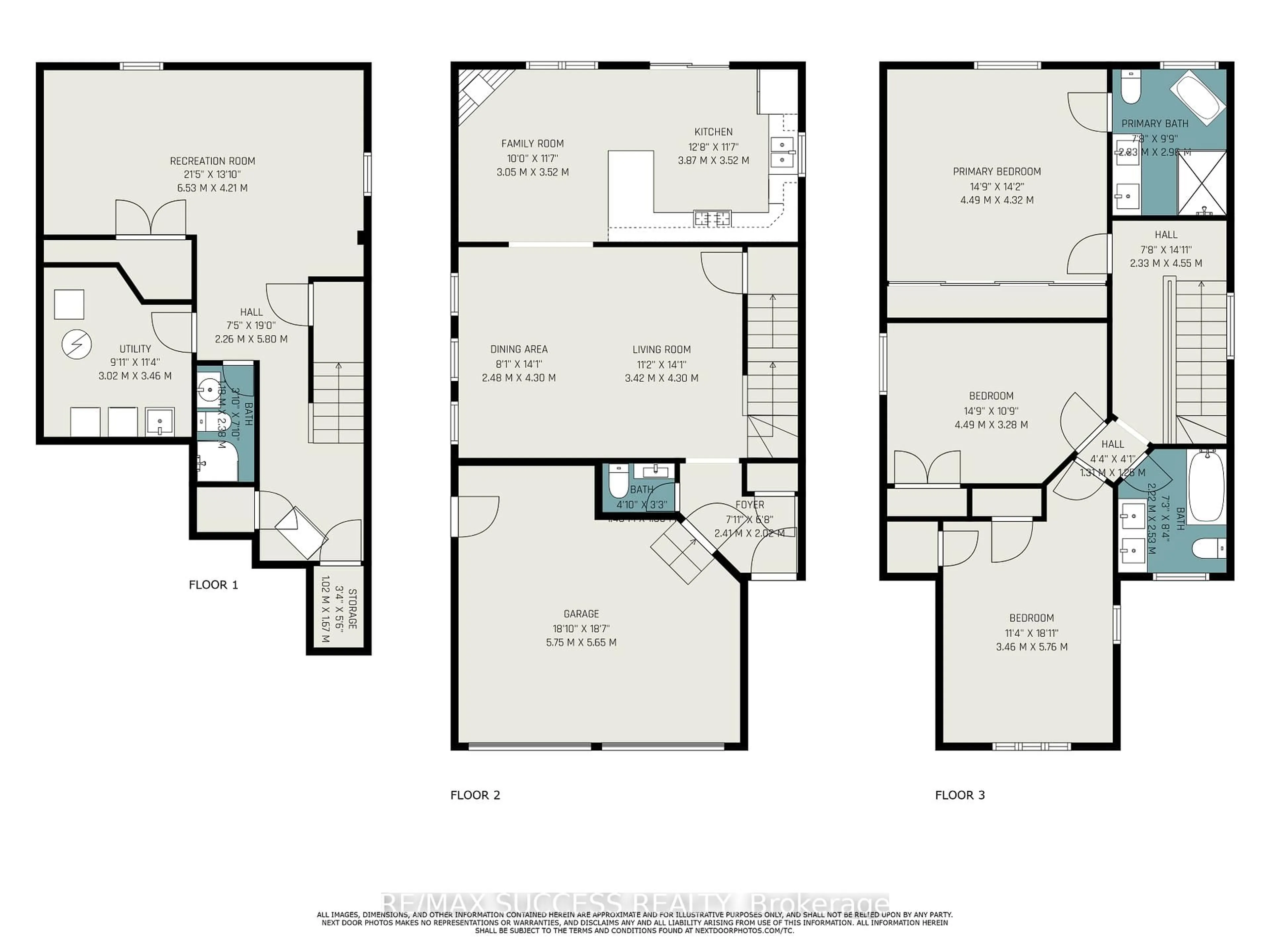 Floor plan for 5383 Red Brush Dr, Mississauga Ontario L4Z 4B2