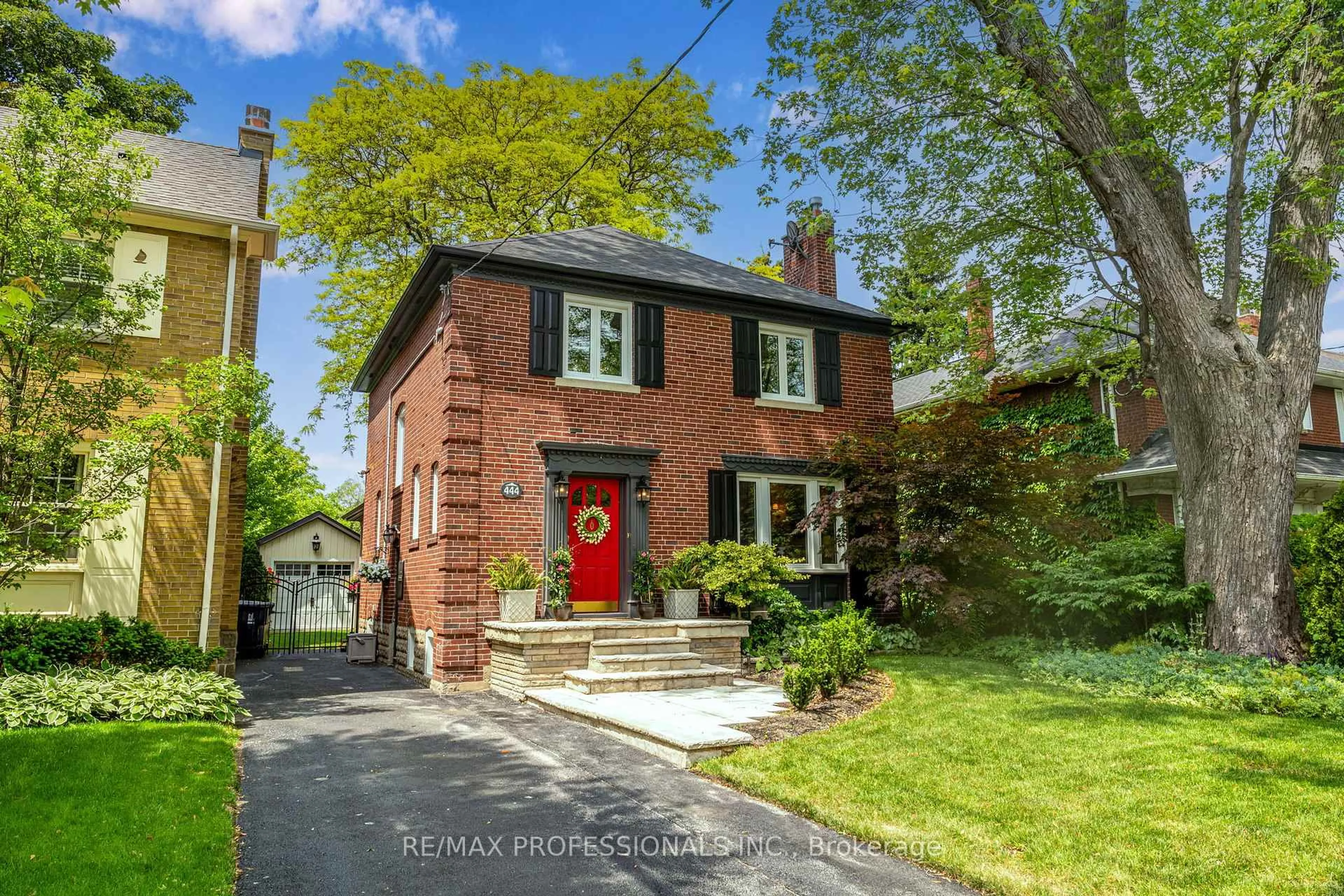 Home with brick exterior material, street for 444 Prince Edward Dr, Toronto Ontario M8X 2M1