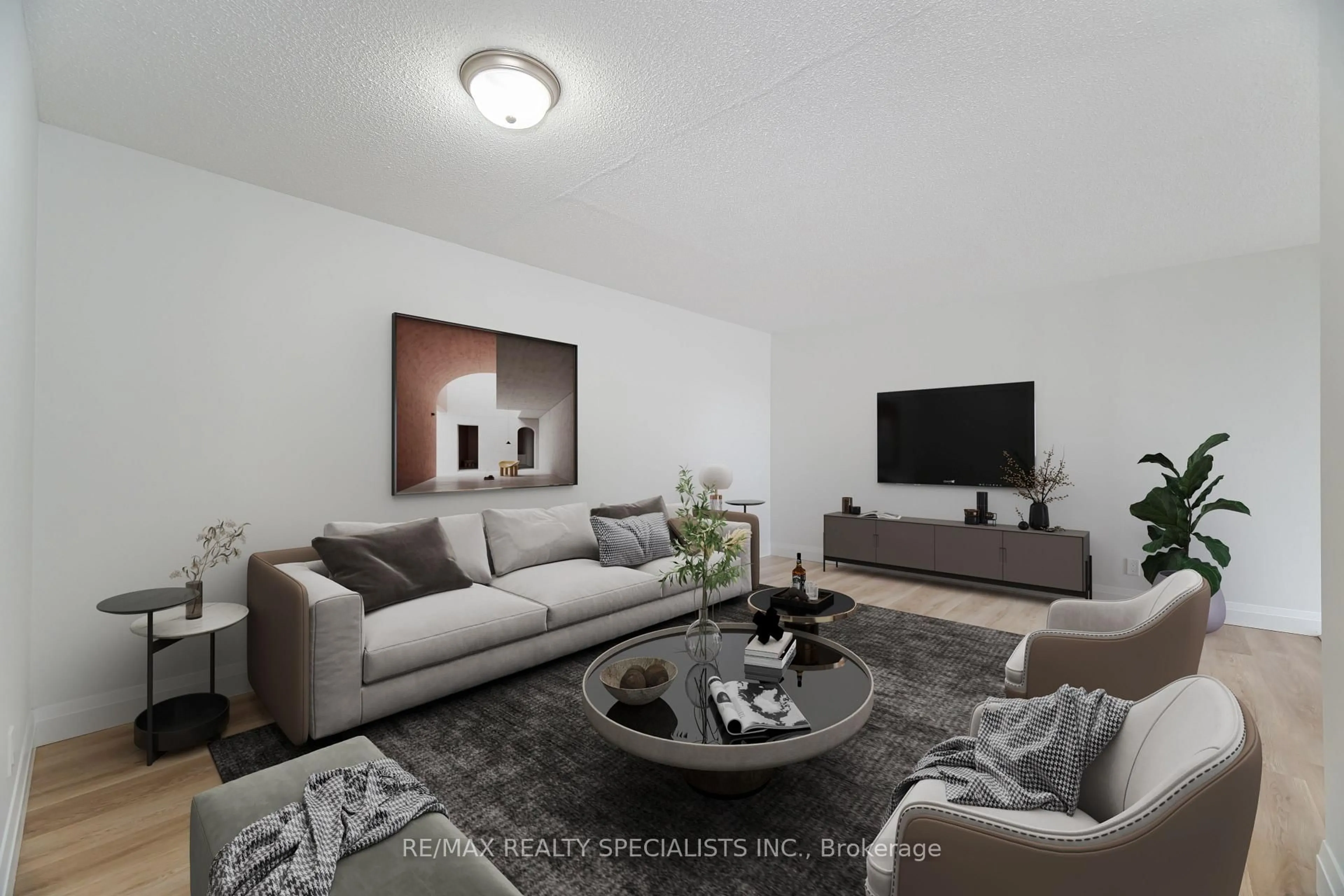 Living room with furniture, unknown for 61 Markbrook Lane #101, Toronto Ontario M9V 5E7
