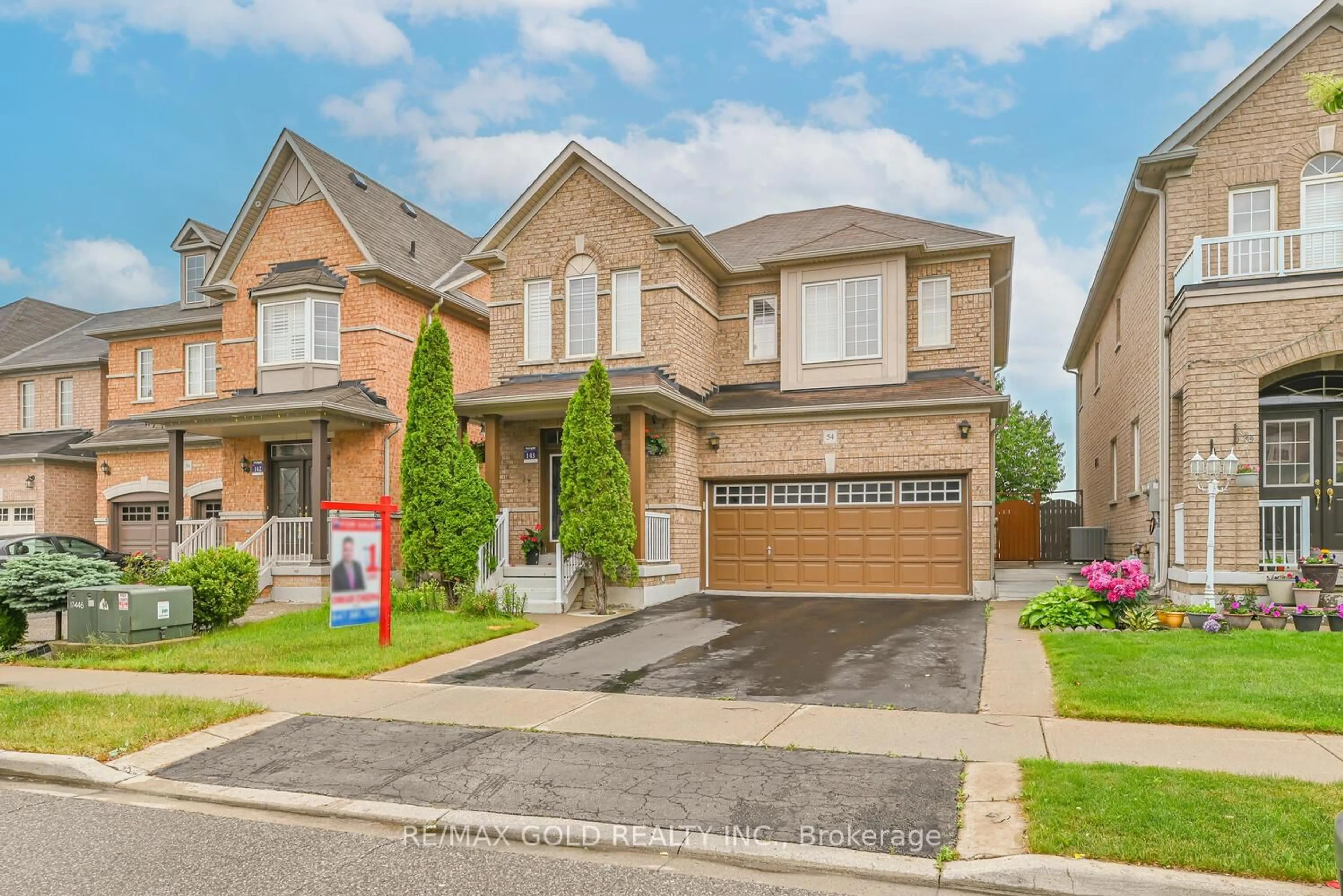 Home with brick exterior material, street for 54 GAMSON Cres, Brampton Ontario L6R 0V6