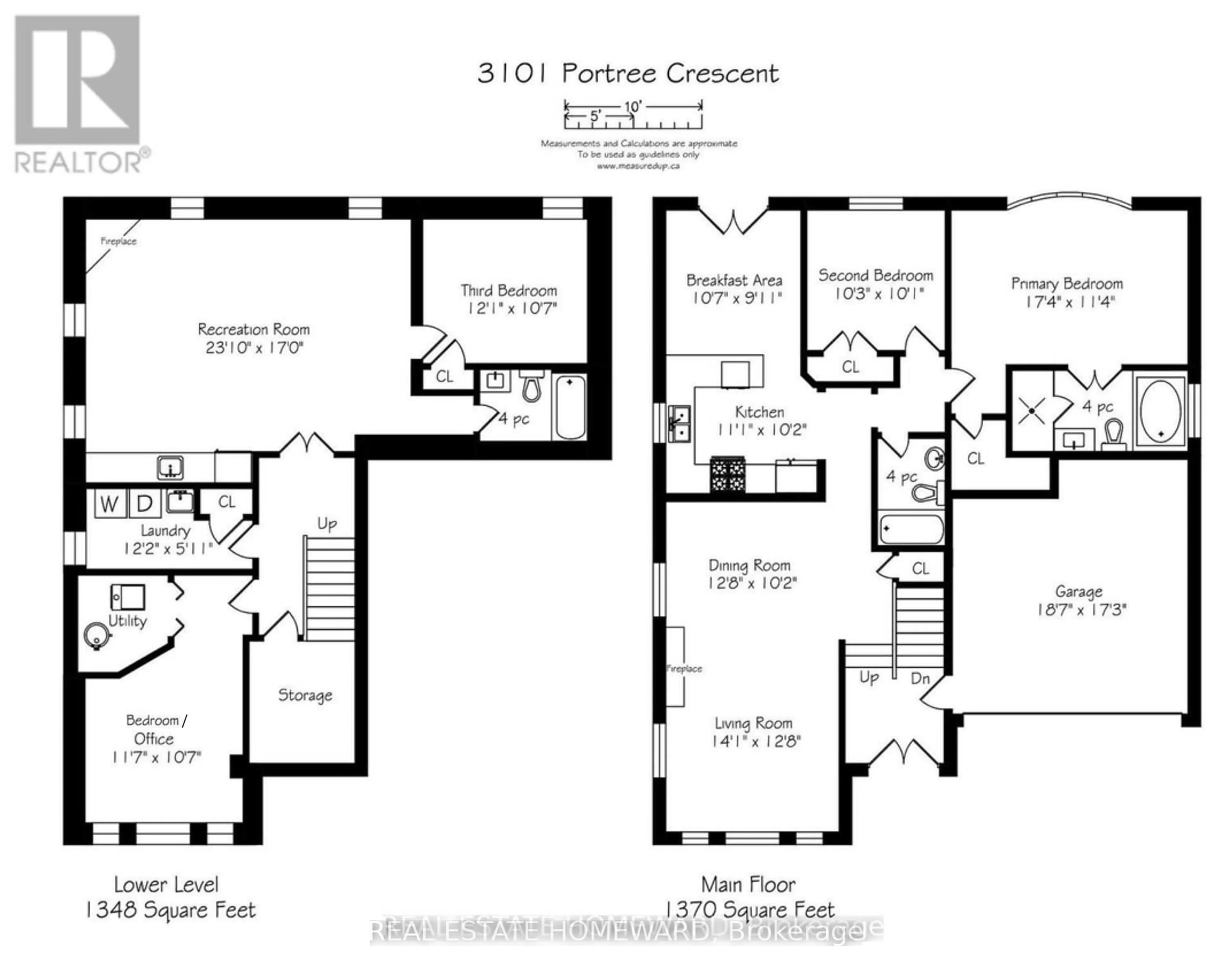 Floor plan for 3101 Portree Cres, Oakville Ontario L6M 5C4