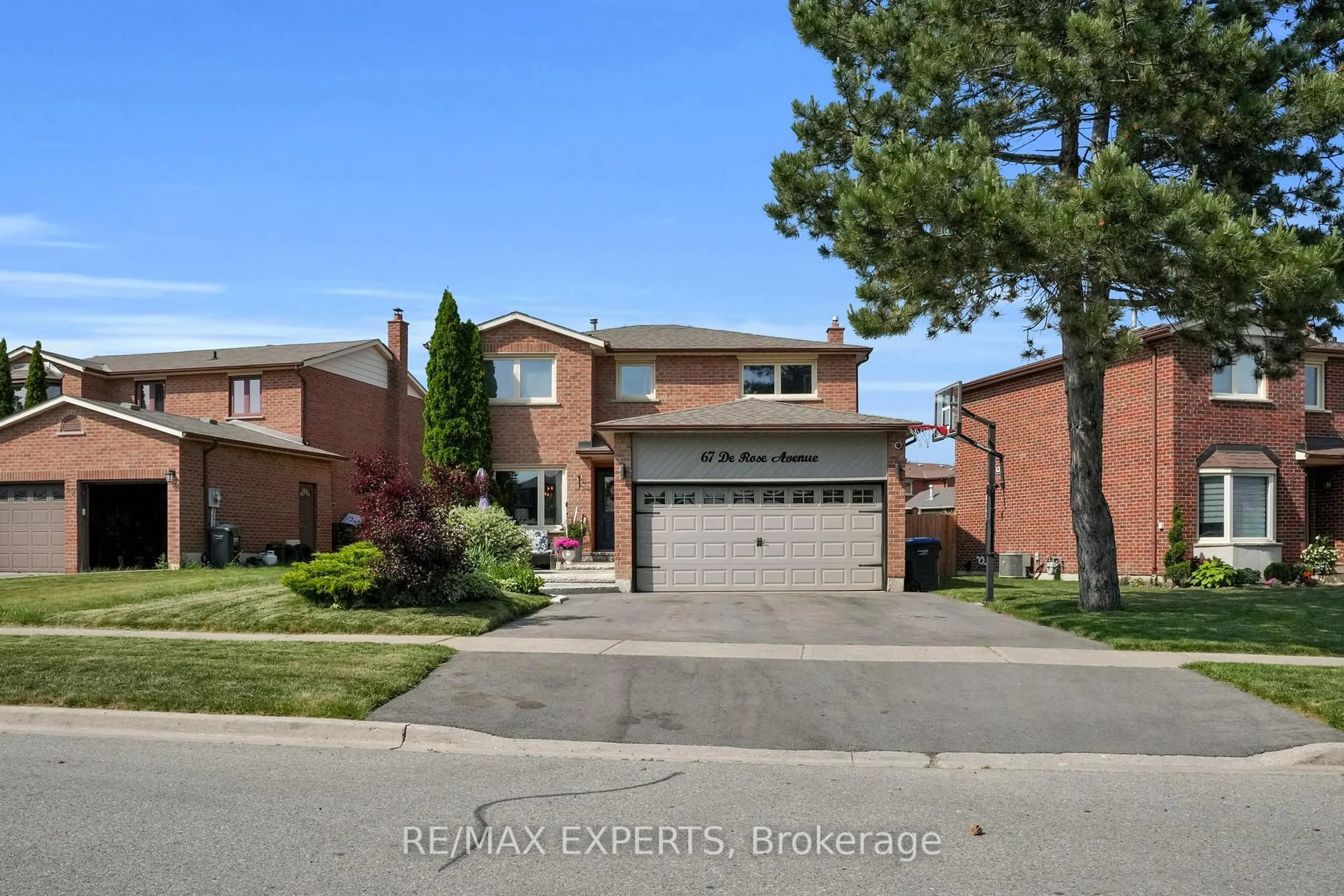 Home with brick exterior material, street for 67 De Rose Ave, Caledon Ontario L7E 1A9