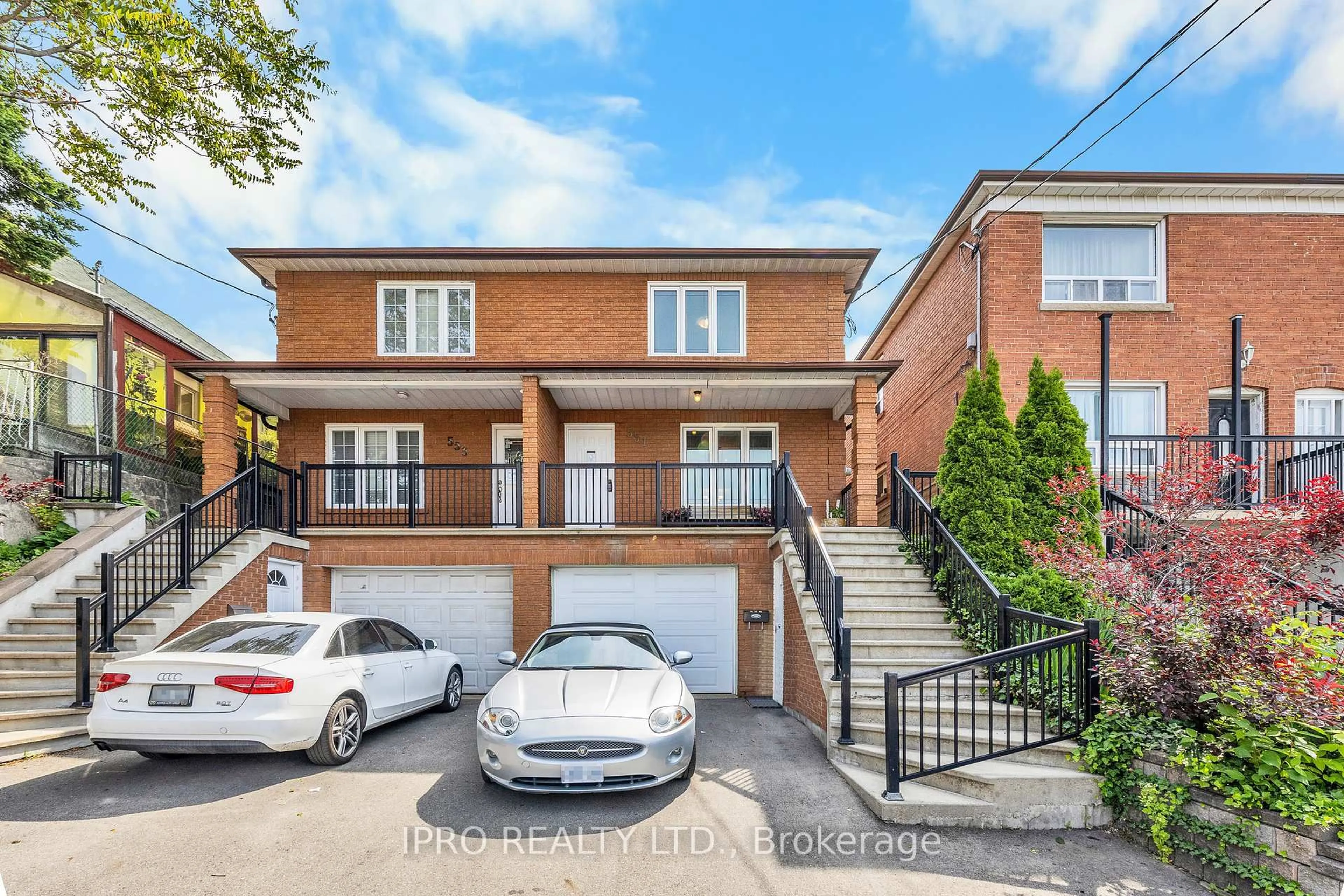 Home with brick exterior material, street for 551 Caledonia Rd, Toronto Ontario M6E 4V3