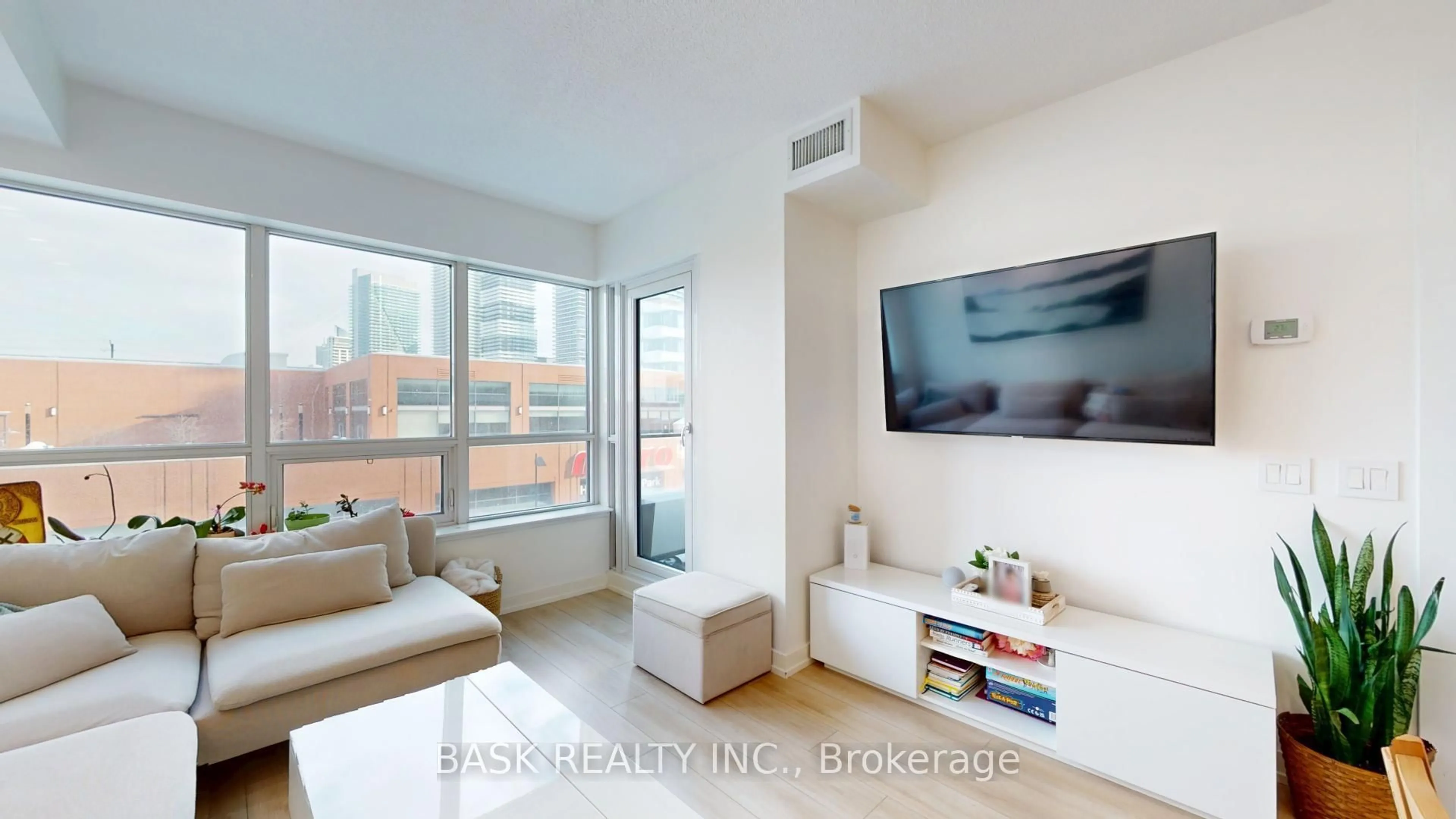 Living room with furniture, unknown for 2220 Lake Shore Blvd #406, Toronto Ontario M8V 0C1