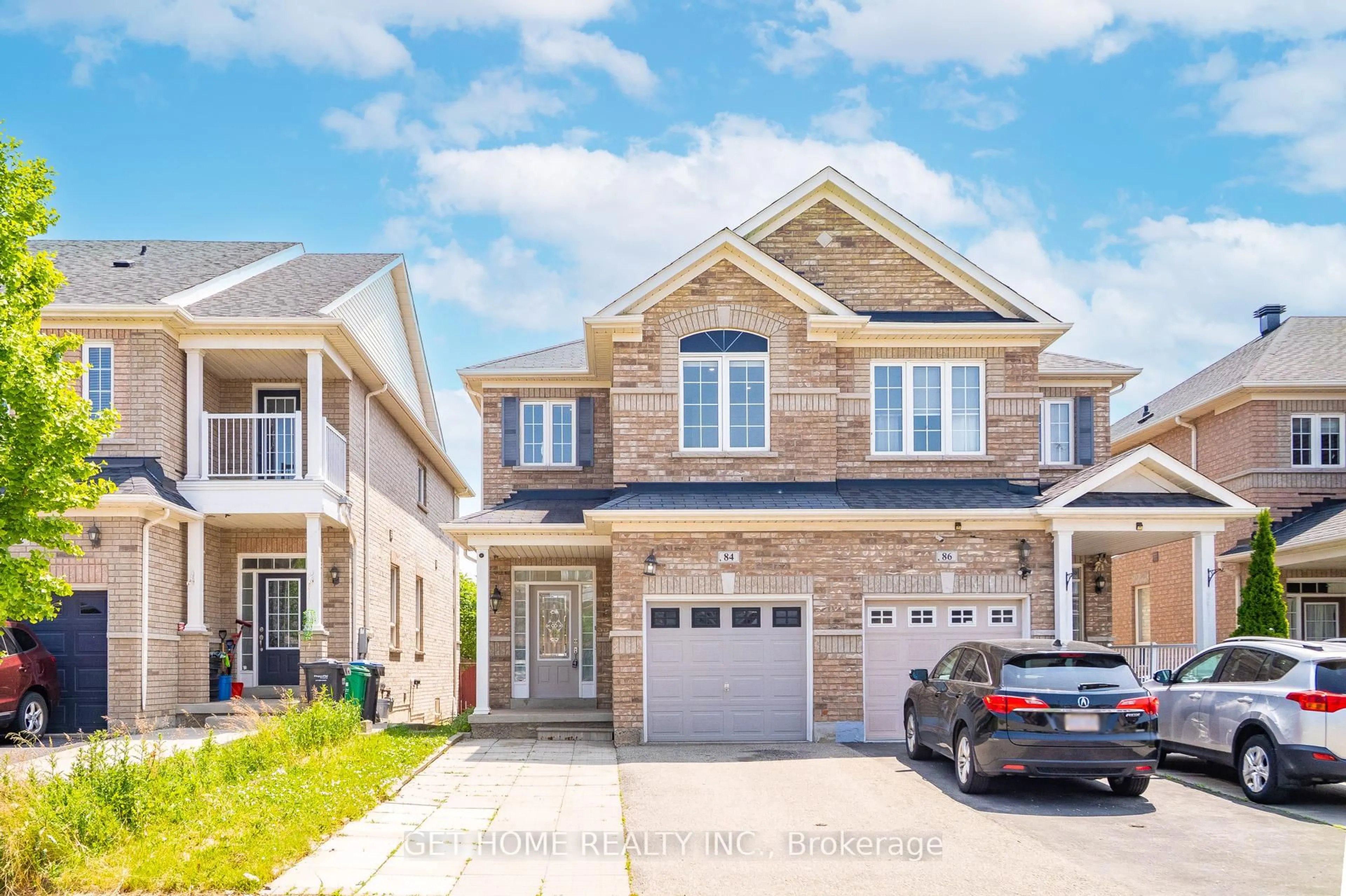Home with brick exterior material, street for 84 Calm Waters Cres, Brampton Ontario L6V 4S1
