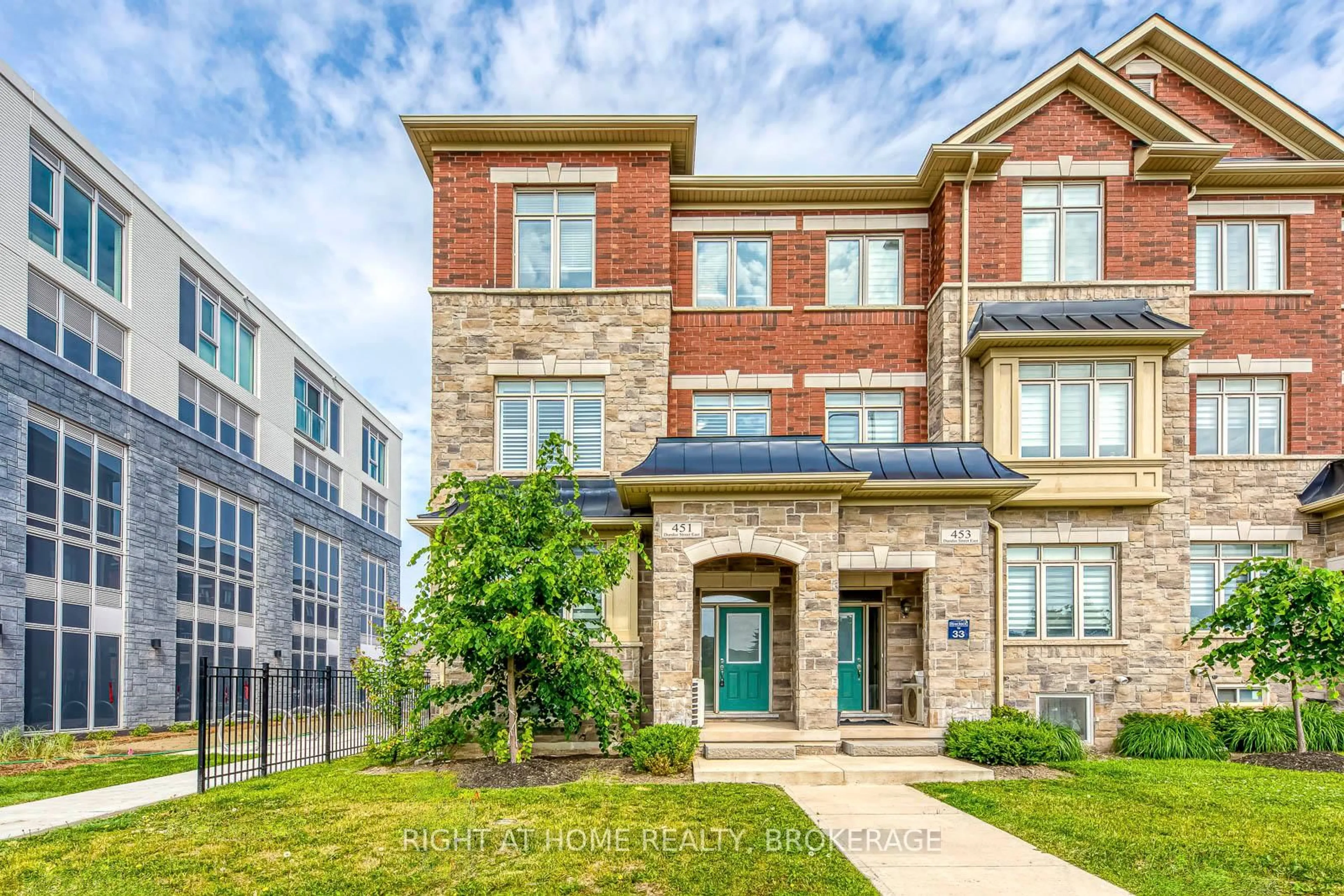Home with brick exterior material, street for 451 Dundas St, Oakville Ontario L6H 3P4