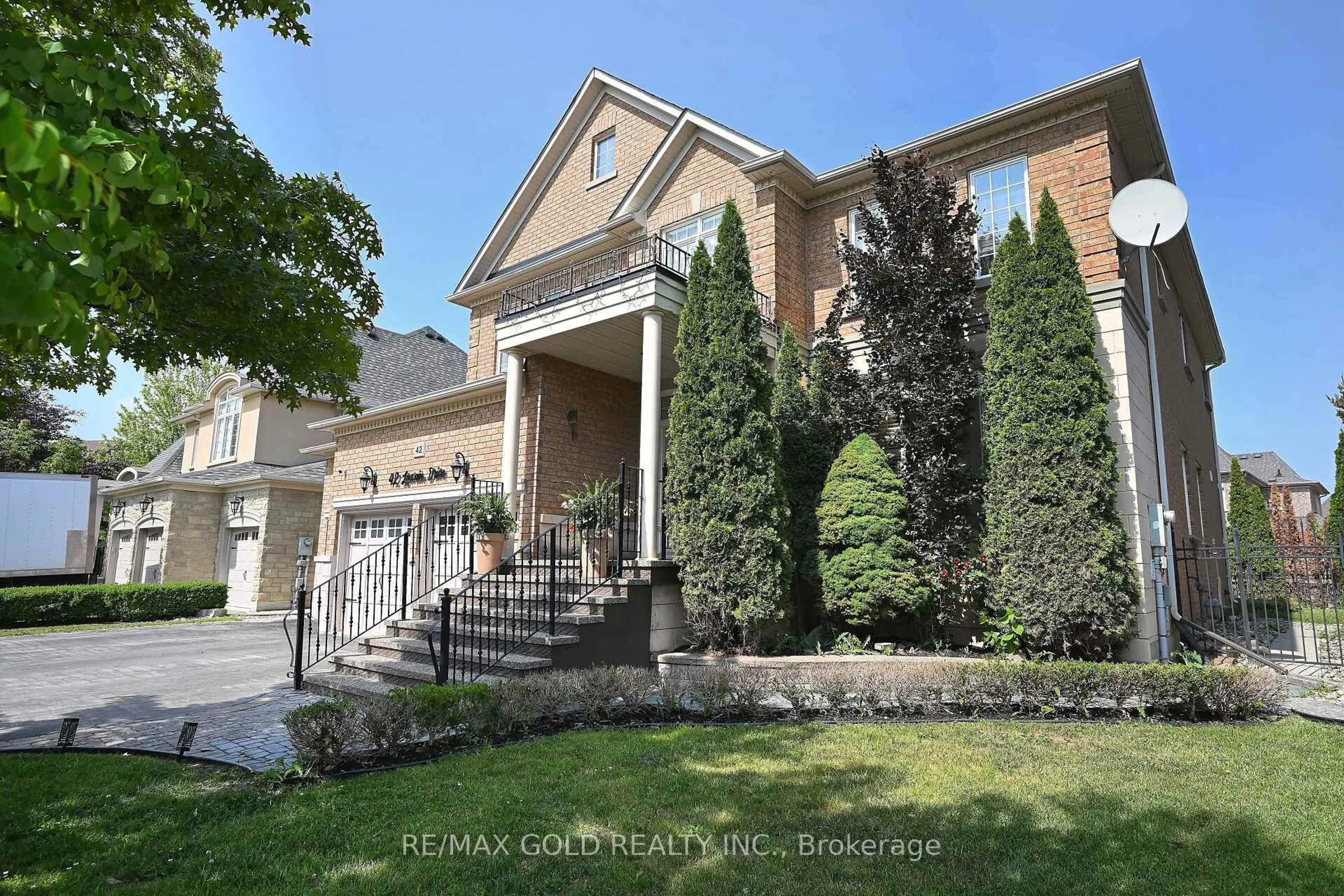 Home with brick exterior material, street for 42 Louvain Dr, Brampton Ontario L6P 1W7