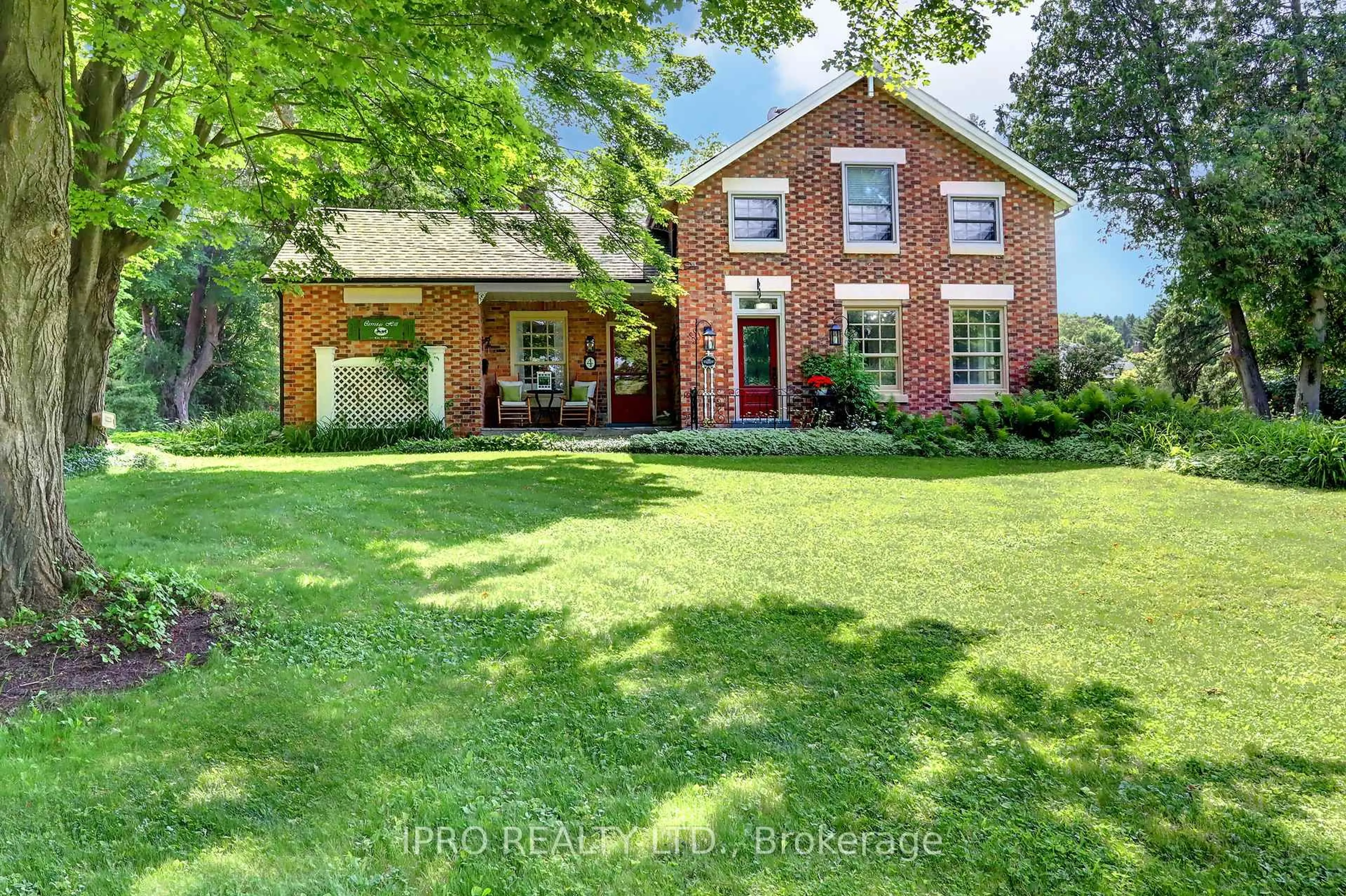 Home with brick exterior material, street for 4 Stewarttown Rd, Halton Hills Ontario L7G 4S5