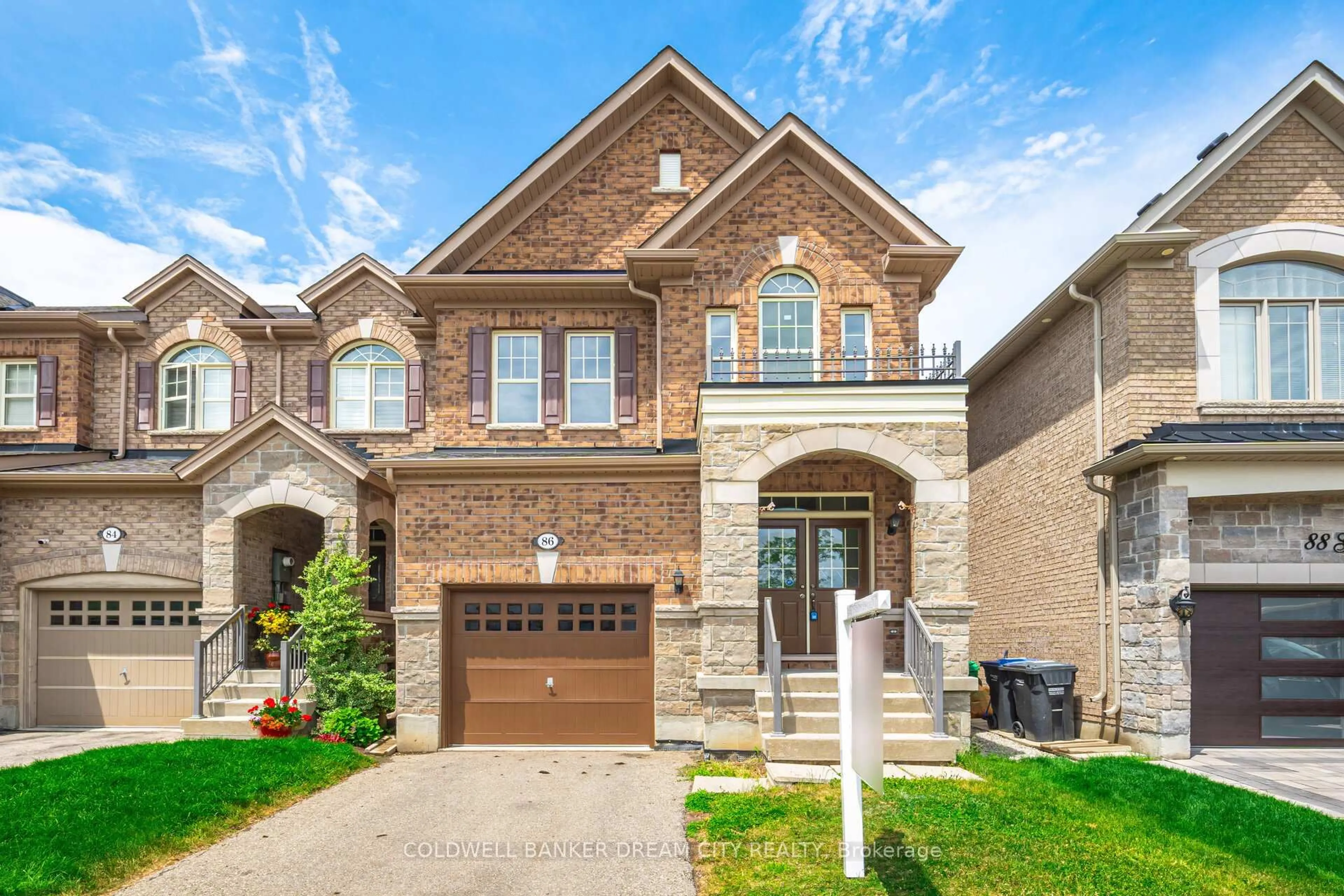 Home with brick exterior material, street for 86 Goodsway Tr, Brampton Ontario L7A 4A4