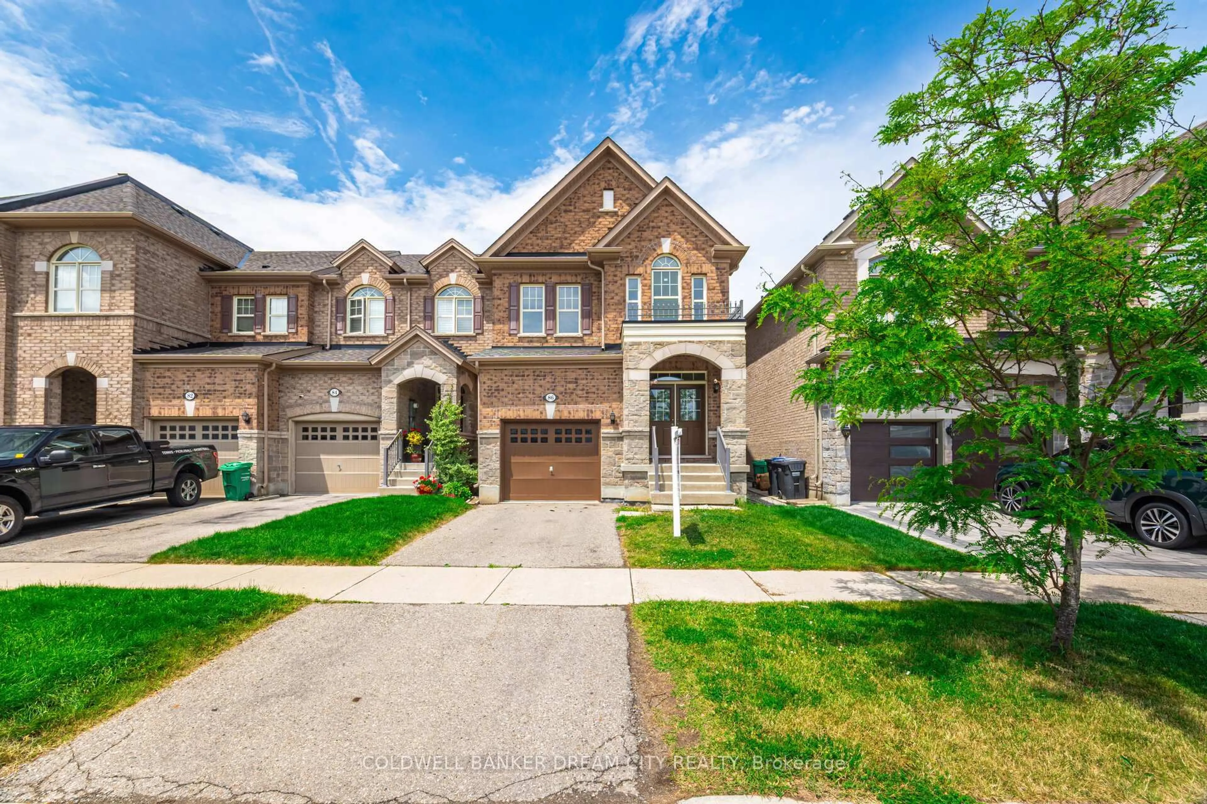 Home with brick exterior material, street for 86 Goodsway Tr, Brampton Ontario L7A 4A4