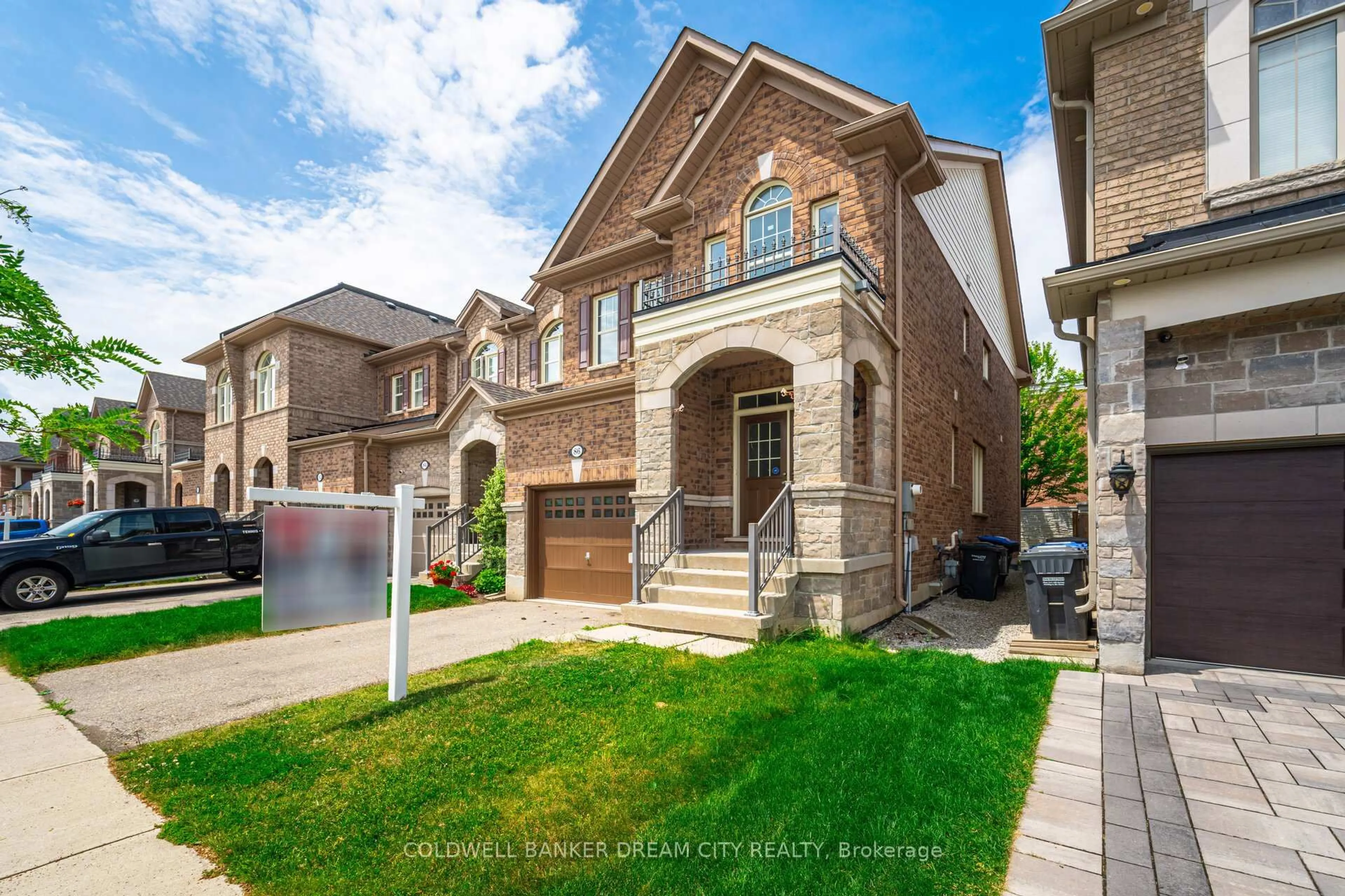 Home with brick exterior material, street for 86 Goodsway Tr, Brampton Ontario L7A 4A4