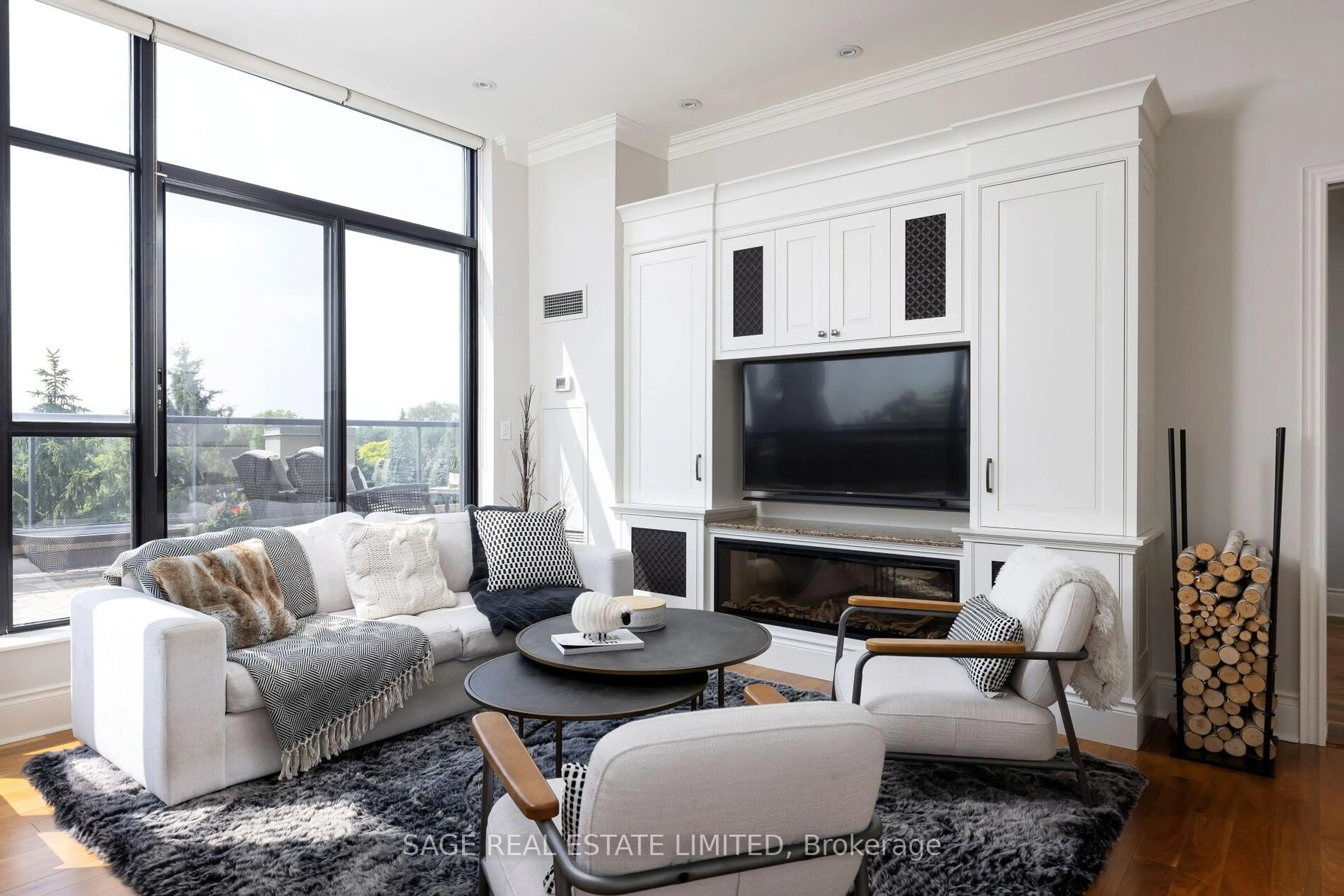 Living room with furniture, unknown for 25 Earlington Ave #PH613, Toronto Ontario M8X 3A3