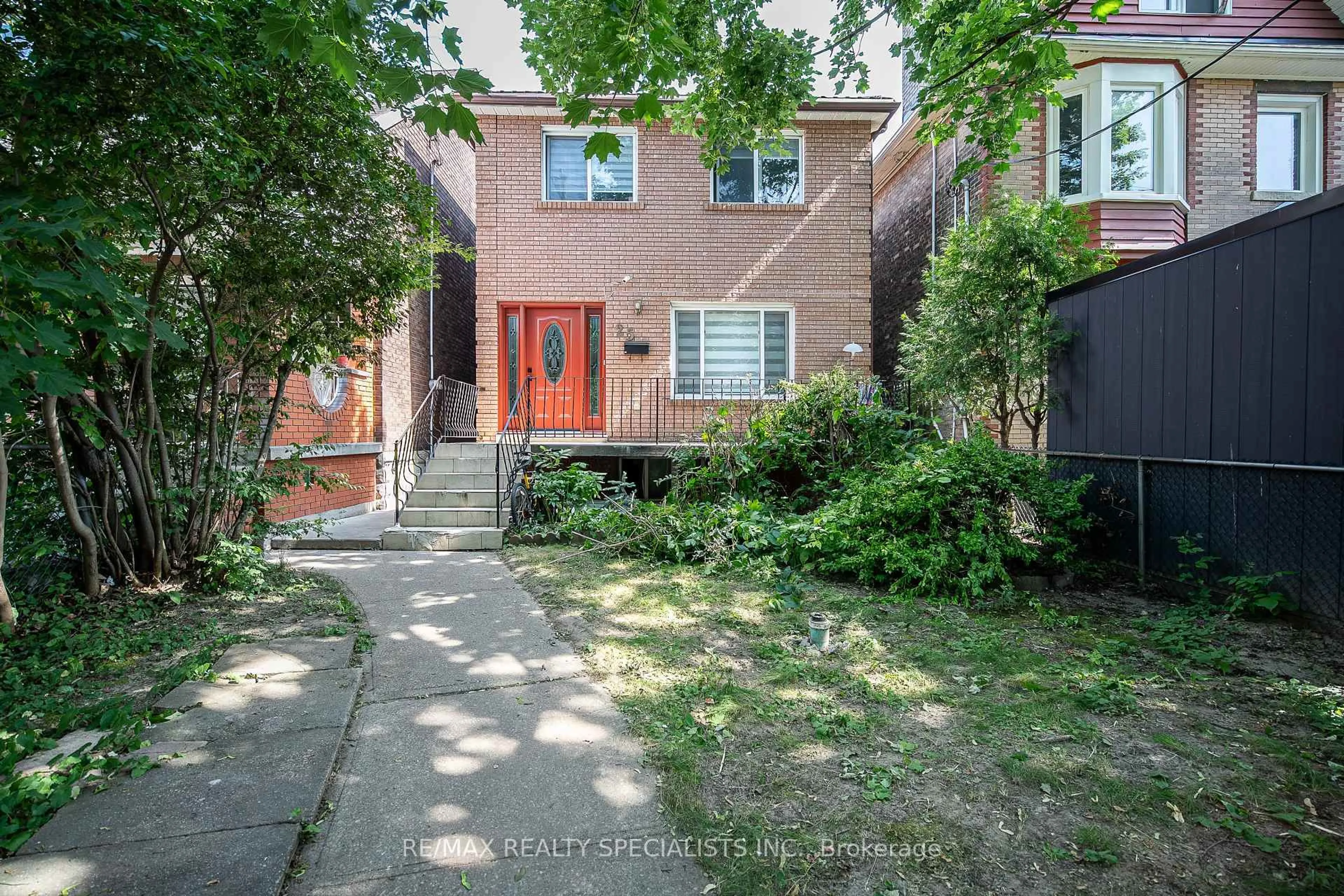 Home with brick exterior material, street for 25 Auburn Ave, Toronto Ontario M6H 2L6
