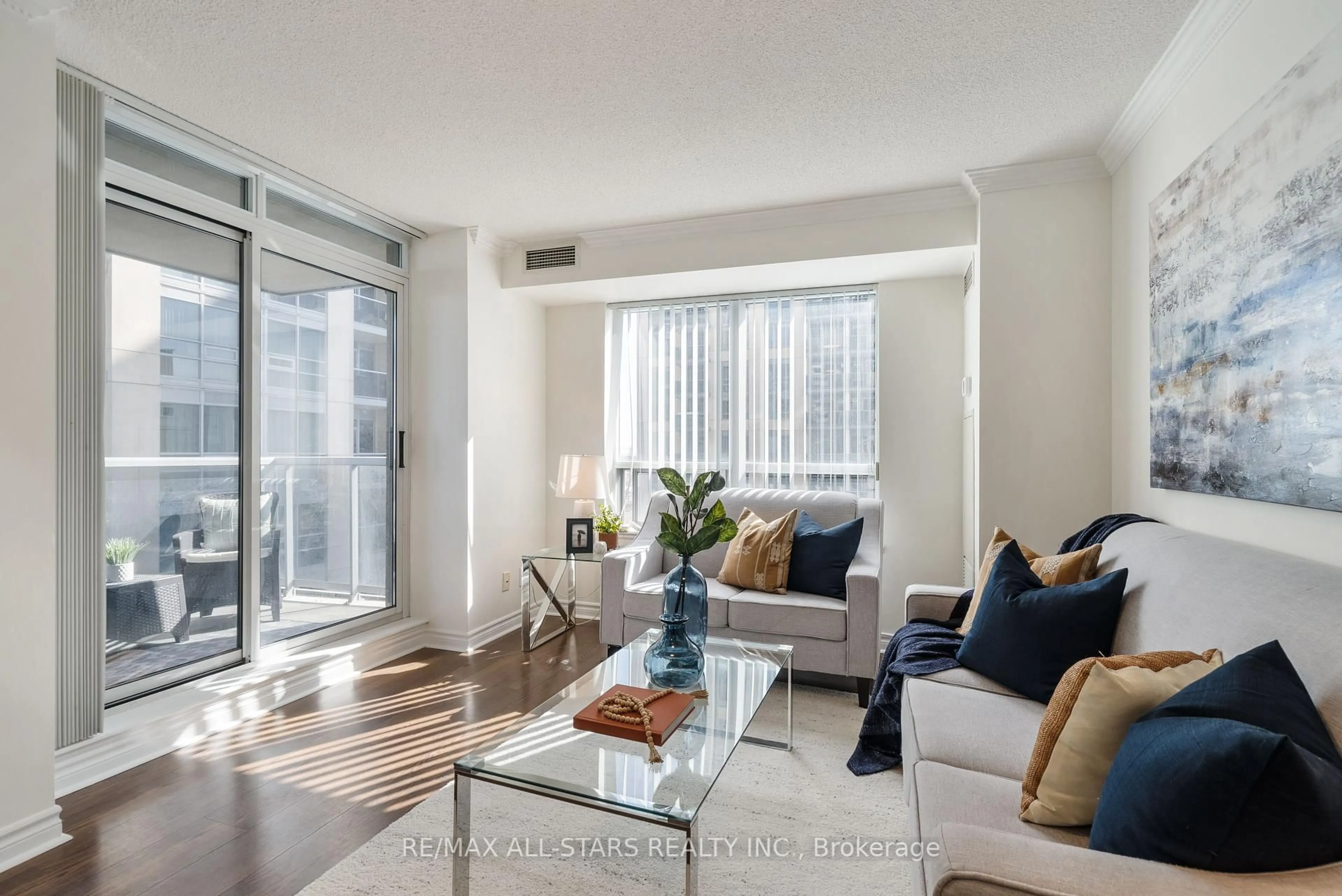 Living room with furniture, unknown for 5 Michael Power Pl #1003, Toronto Ontario M9A 0A3