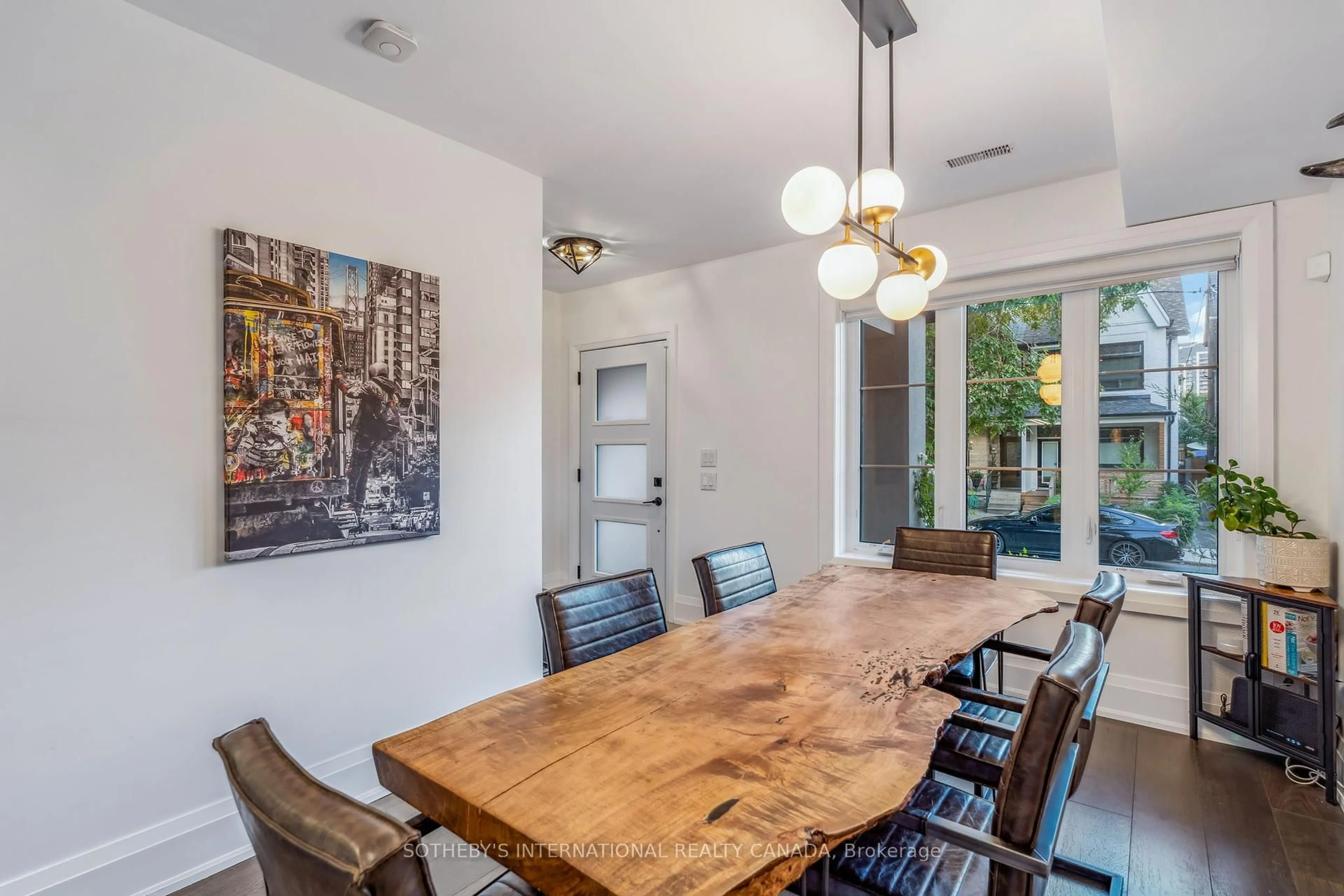 Dining room, wood/laminate floor for 212 Franklin Ave, Toronto Ontario M6P 3Z3
