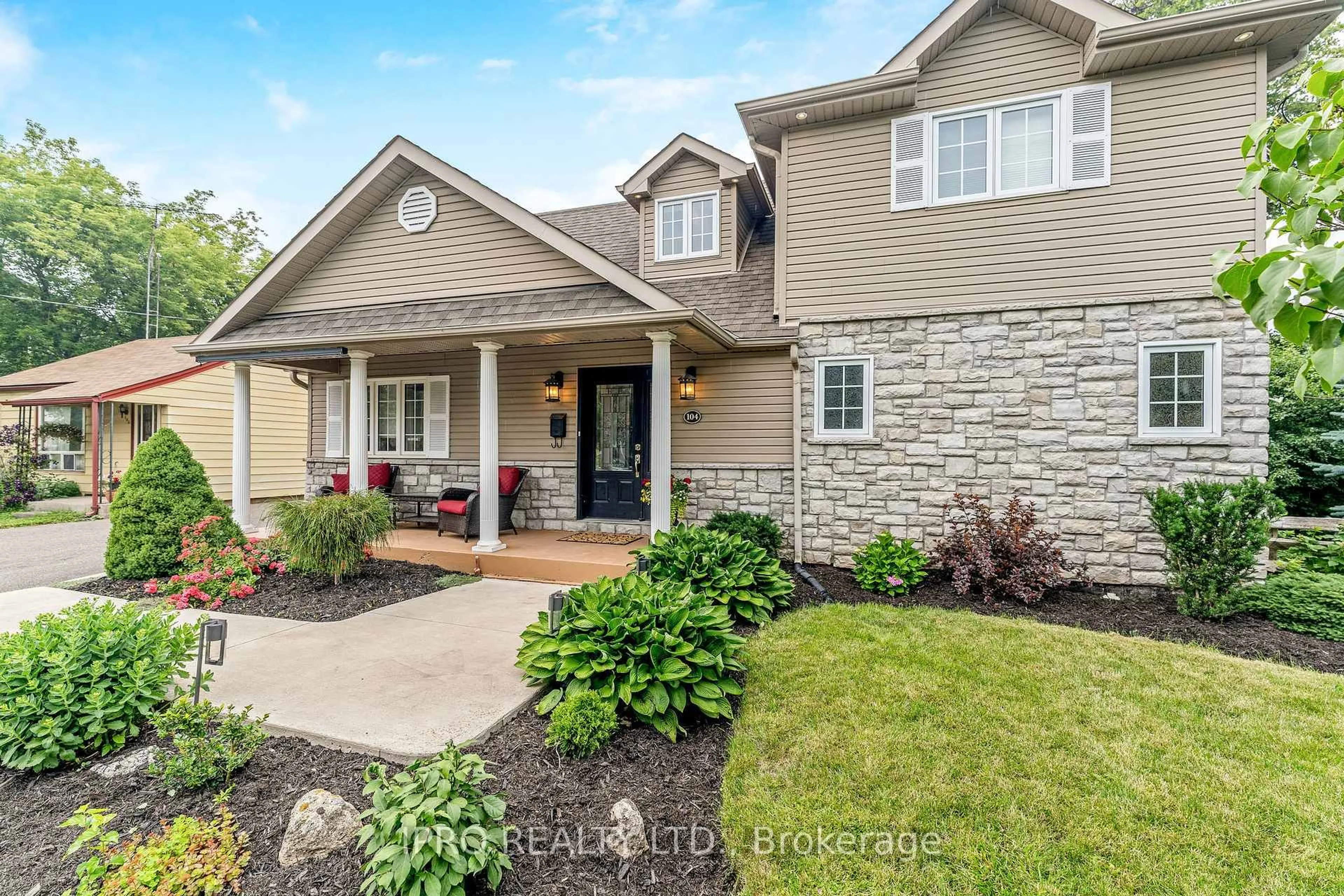 Home with brick exterior material, street for 104 Charles St, Halton Hills Ontario L7G 2M9