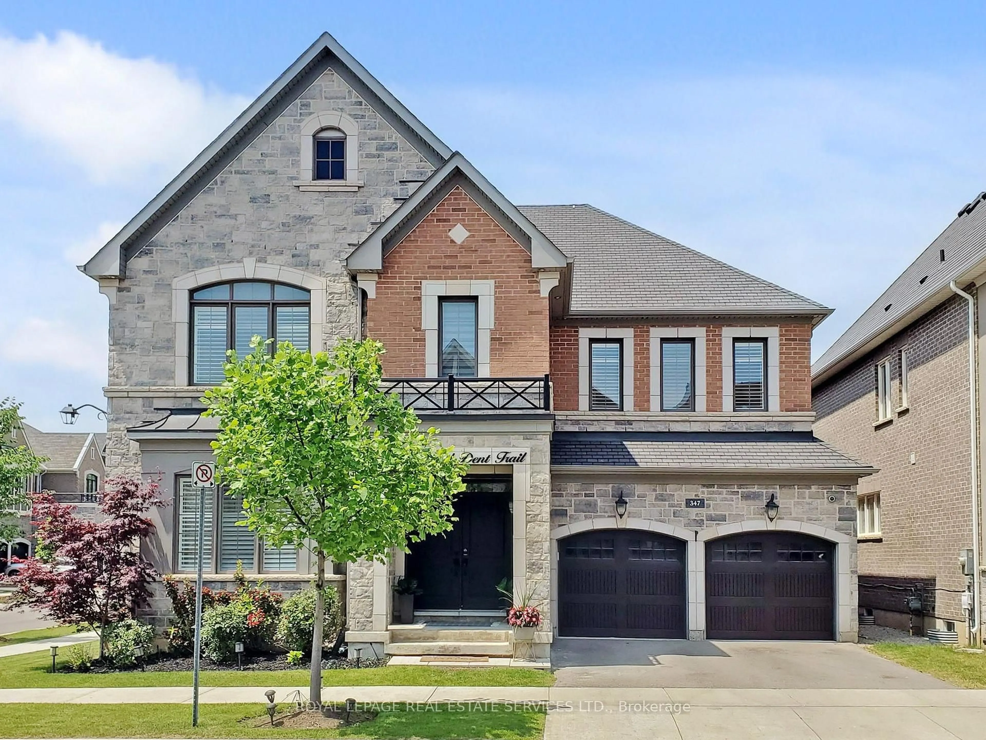 Home with brick exterior material, street for 347 Harold Dent Tr, Oakville Ontario L6M 1R3