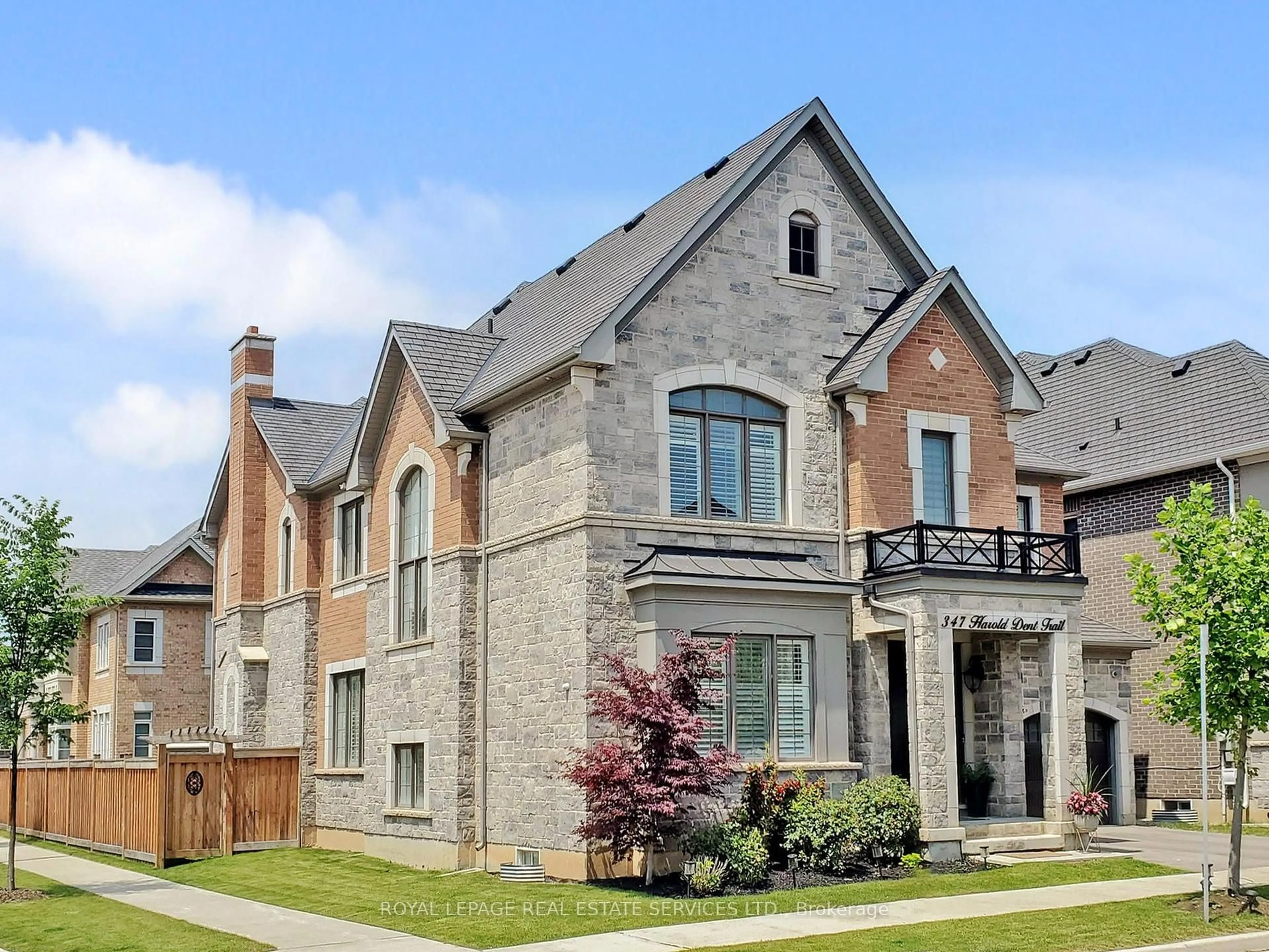 Home with brick exterior material, street for 347 Harold Dent Tr, Oakville Ontario L6M 1R3