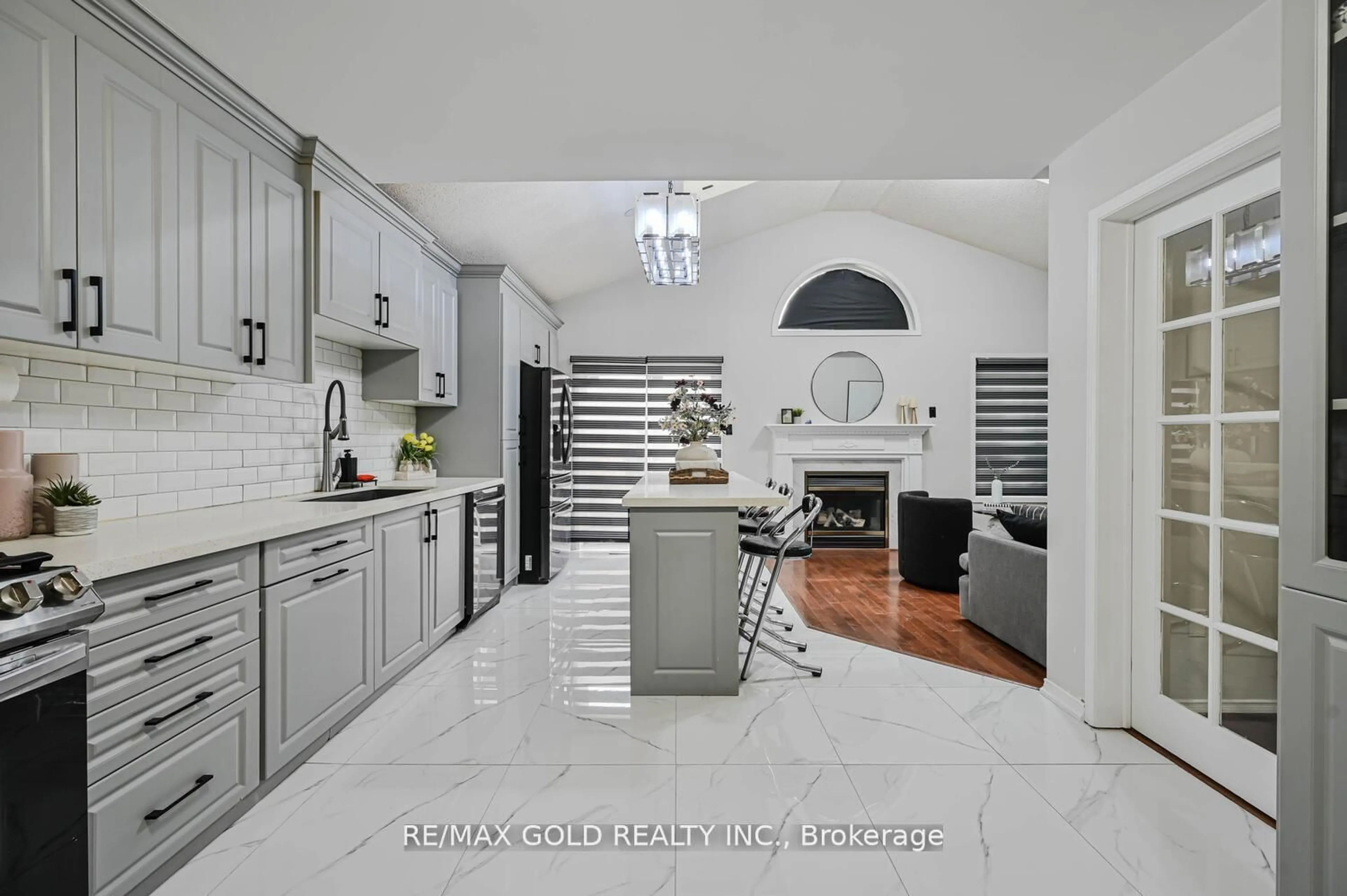 Contemporary kitchen, ceramic/tile floor for 111 Mint Leaf Blvd, Brampton Ontario L6R 2Y9