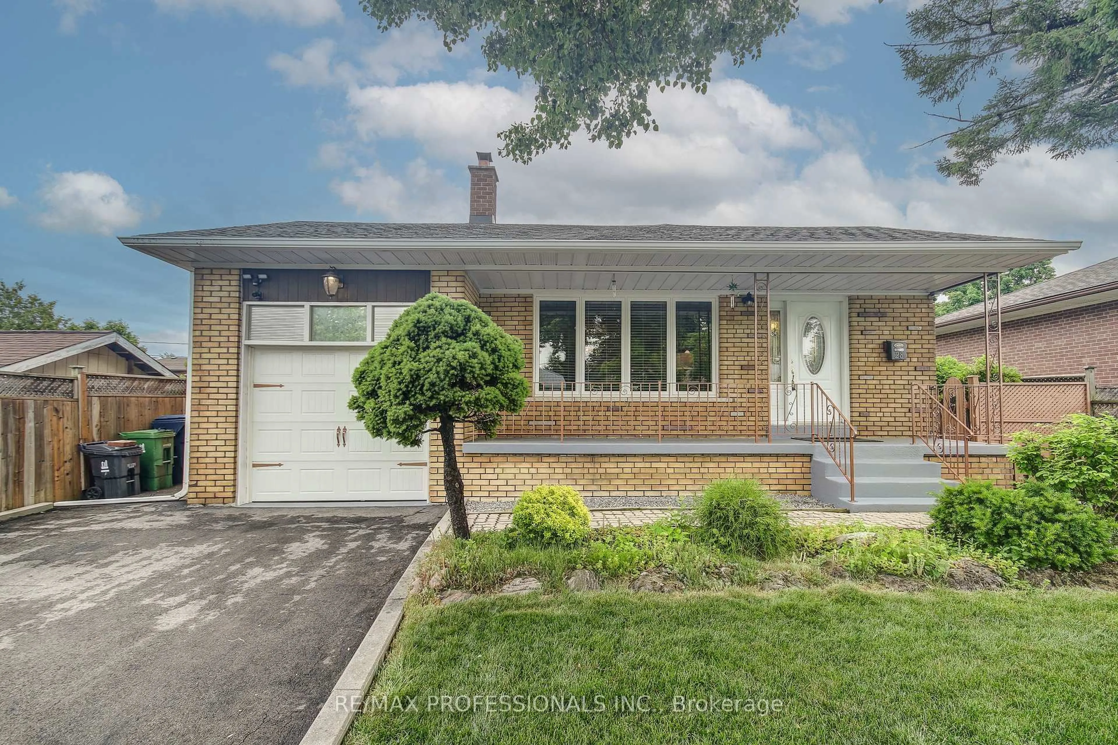 Home with brick exterior material, street for 28 Summerfield Cres, Toronto Ontario M9C 3X3