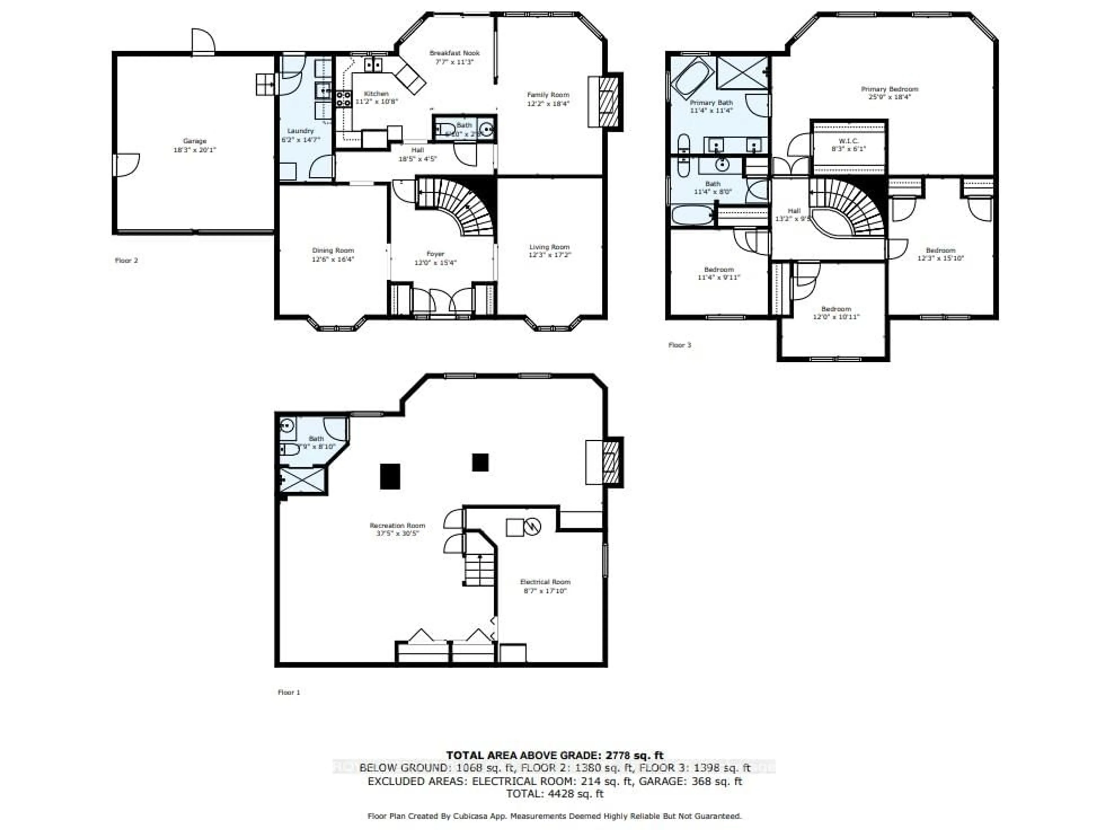 Floor plan for 1352 Winterberry Dr, Burlington Ontario L7P 4T8