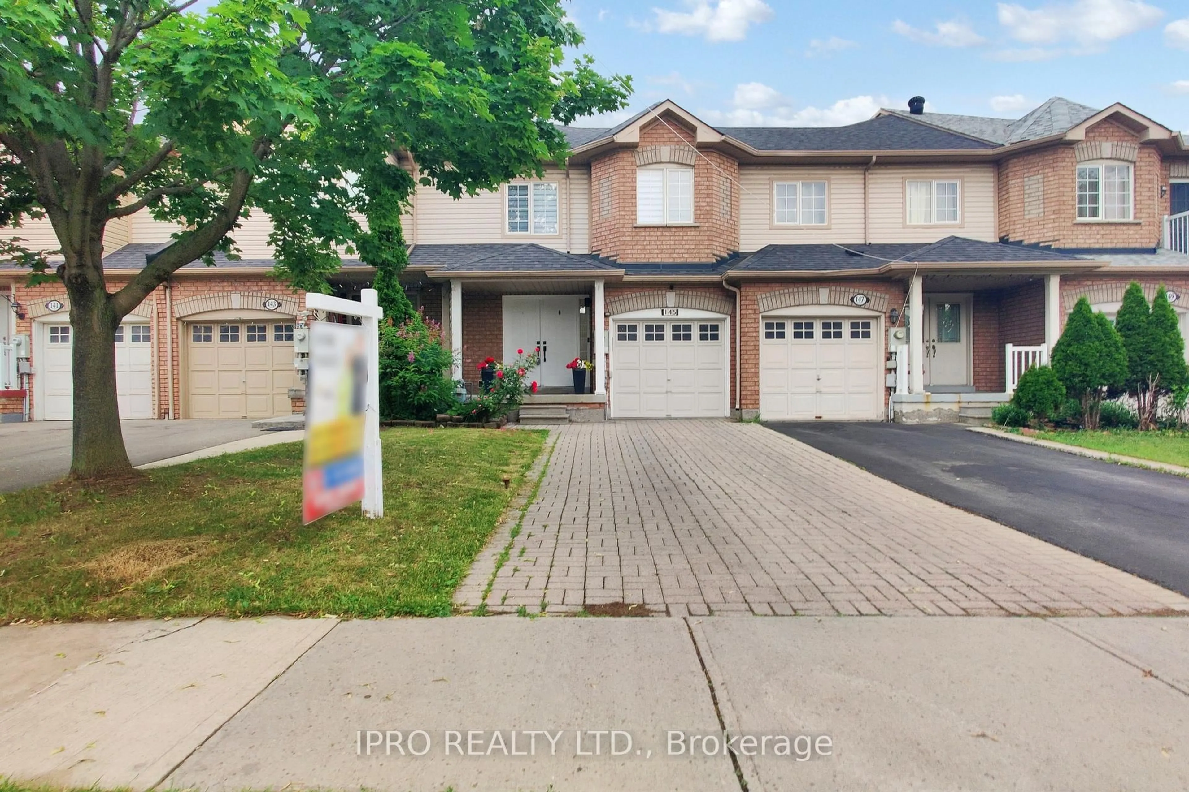 A pic from outside/outdoor area/front of a property/back of a property/a pic from drone, street for 145 Checkerberry Cres, Brampton Ontario L6R 2S6
