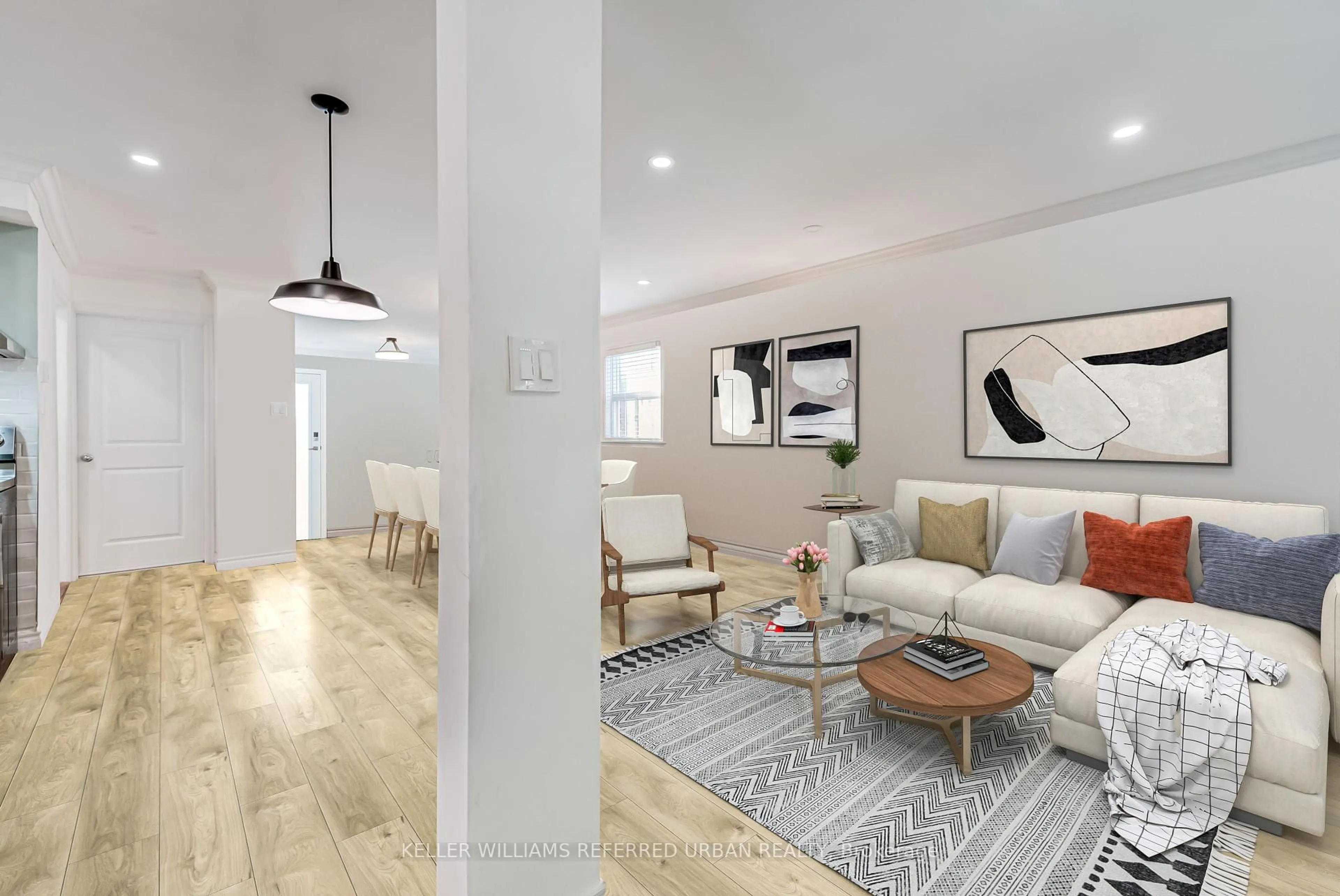 Living room with furniture, unknown for 36 Rothsay Ave, Toronto Ontario M8Z 4M3