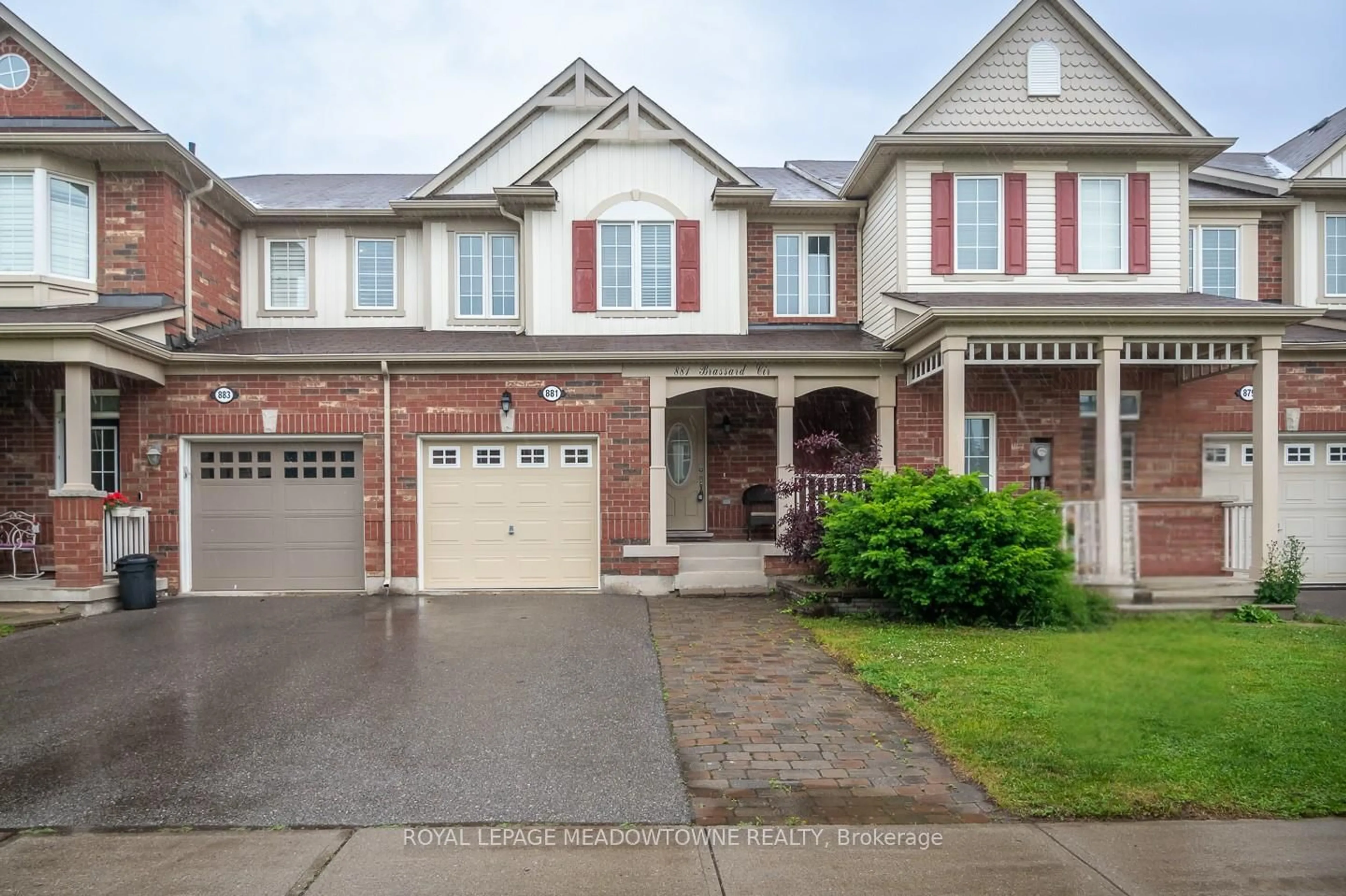 Home with brick exterior material, street for 881 Brassard Circ, Milton Ontario L9T 8E2