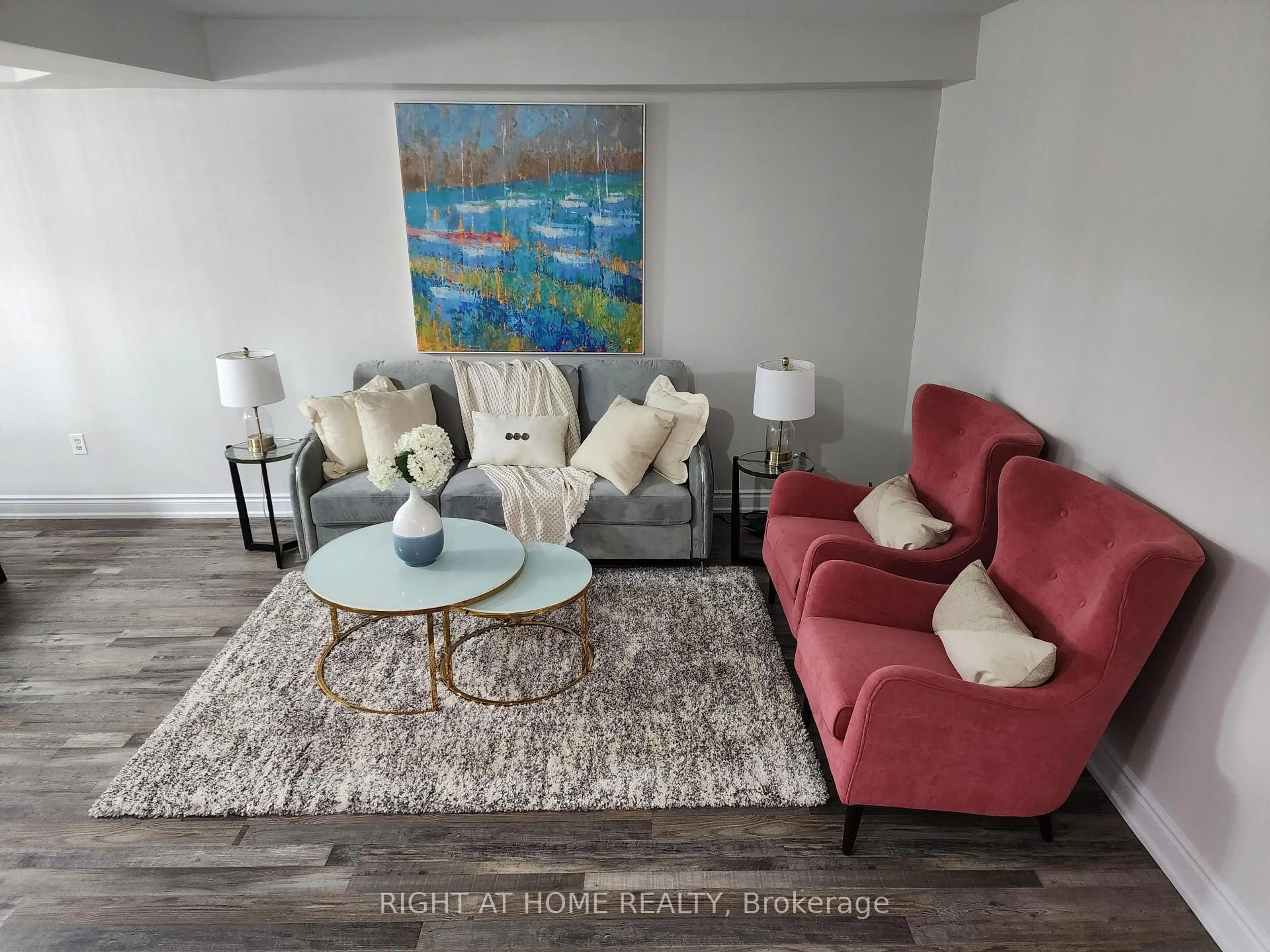 Living room with furniture, unknown for 28 Serenity Lane, Brampton Ontario L6R 2T1