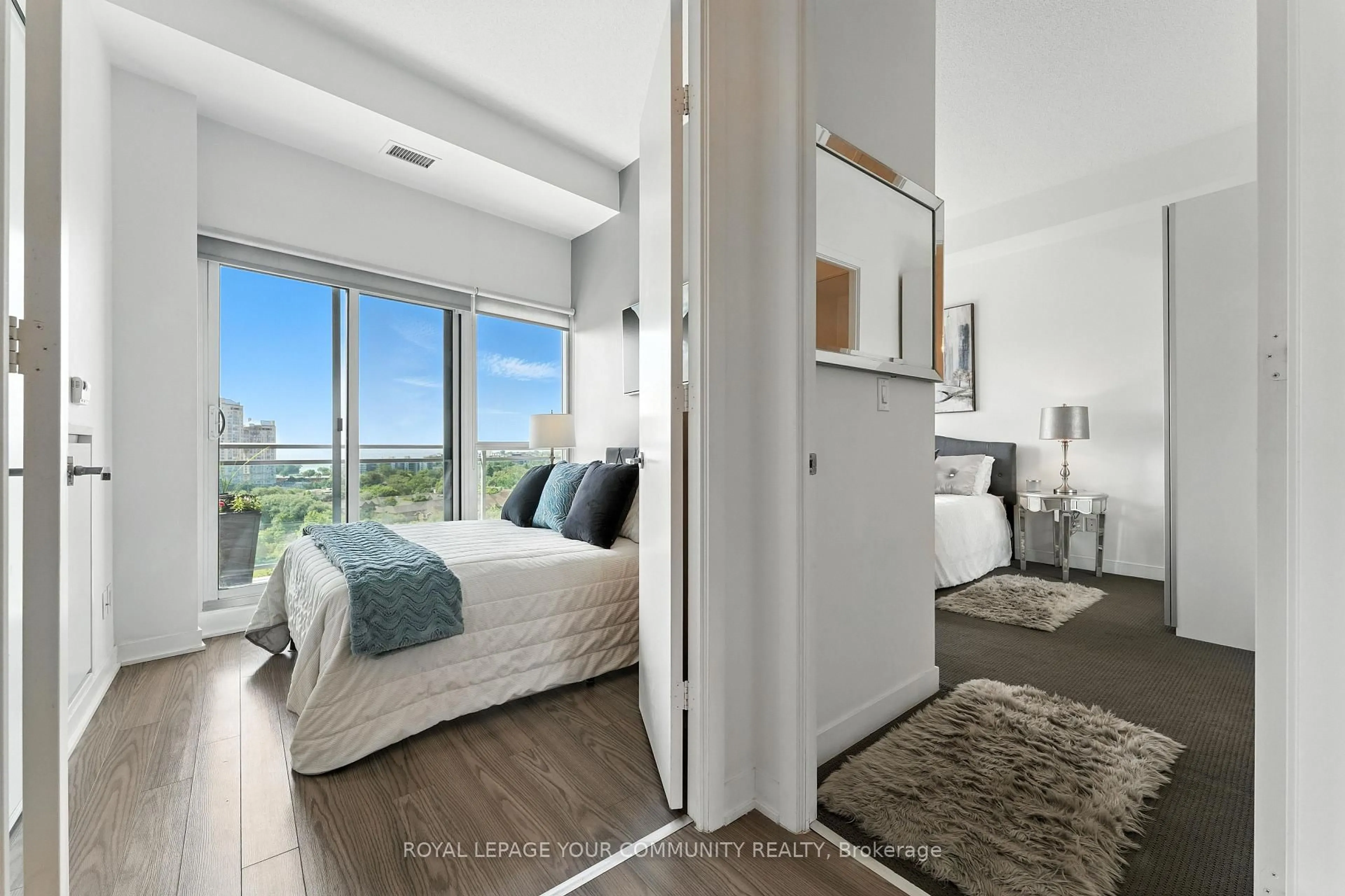 Bedroom with bed, unknown for 165 Legion Rd #1226, Toronto Ontario M8Y 0B3