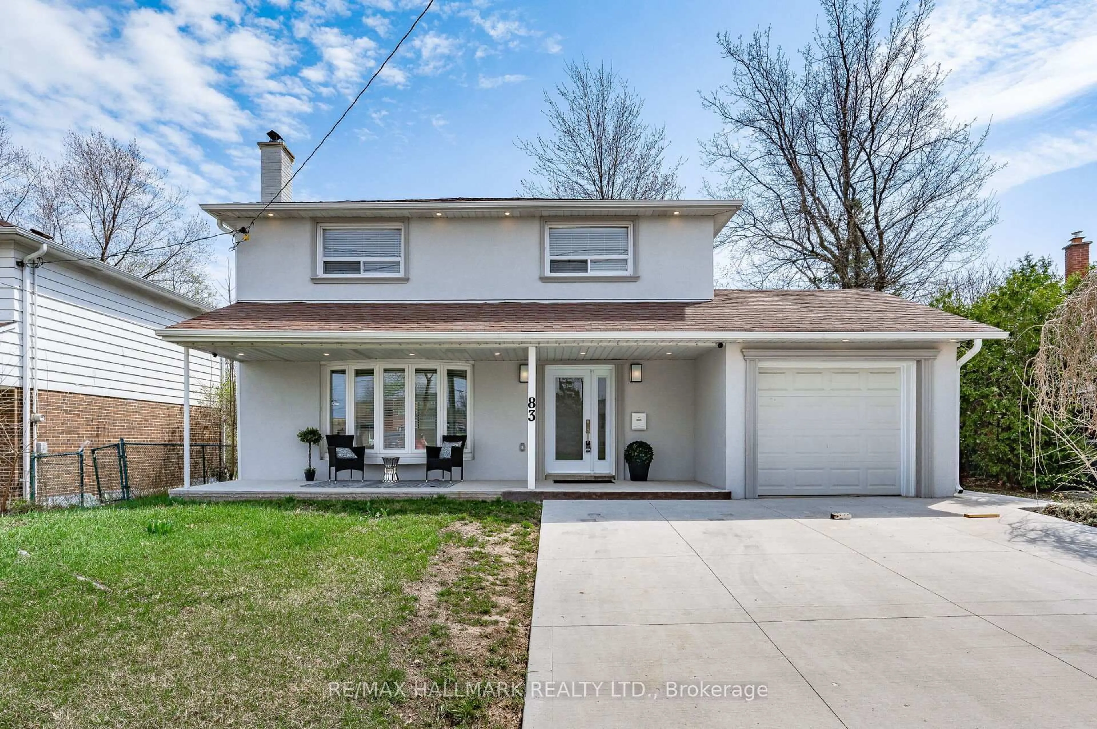 Home with vinyl exterior material, street for 83 Shendale Dr, Toronto Ontario M9W 2B6