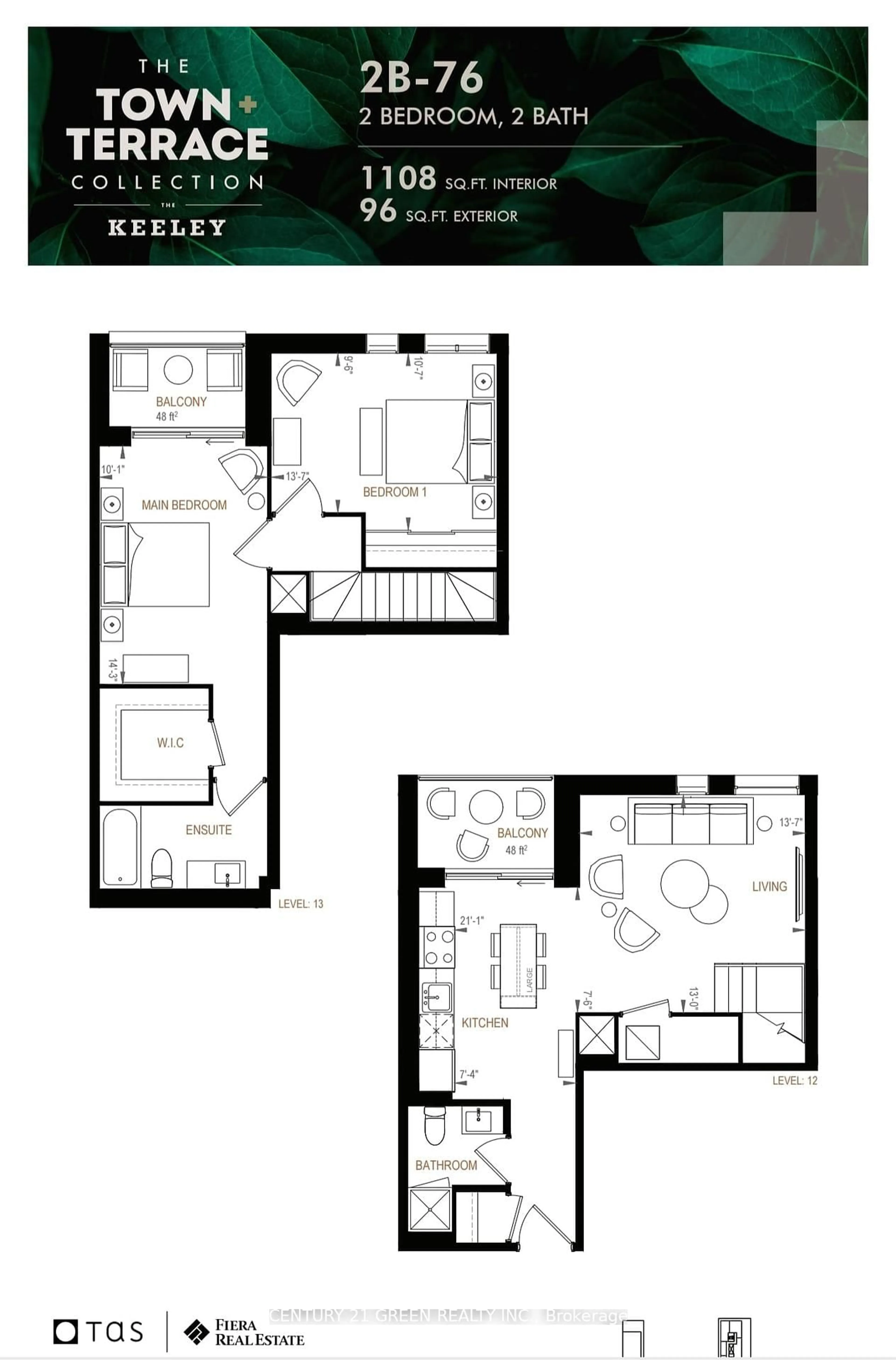 Floor plan for 3100 Keele St #1121, Toronto Ontario M3M 2H4