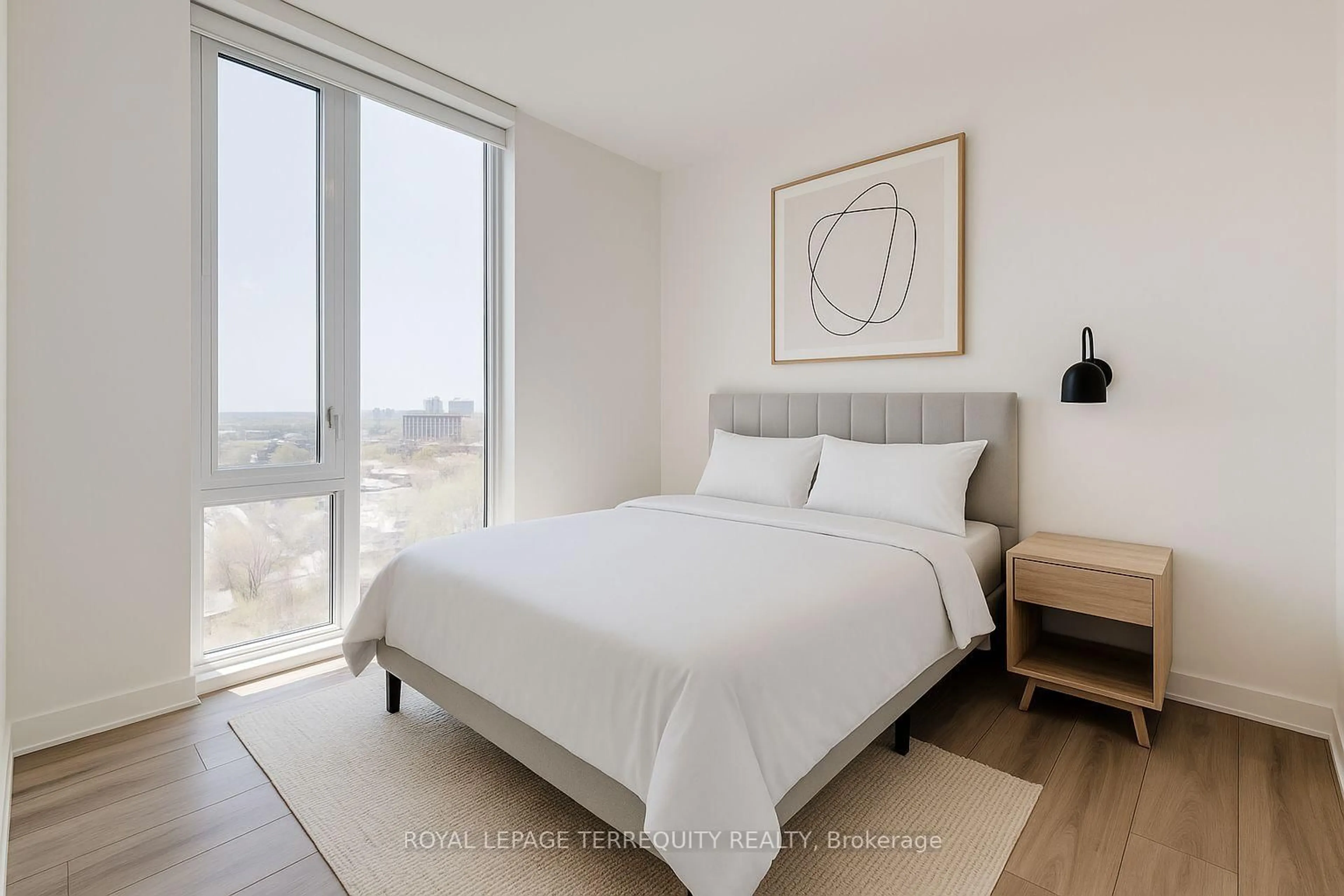 Bedroom with bed, unknown for 1808 St Clair Ave #1103, Toronto Ontario M6N 0C1