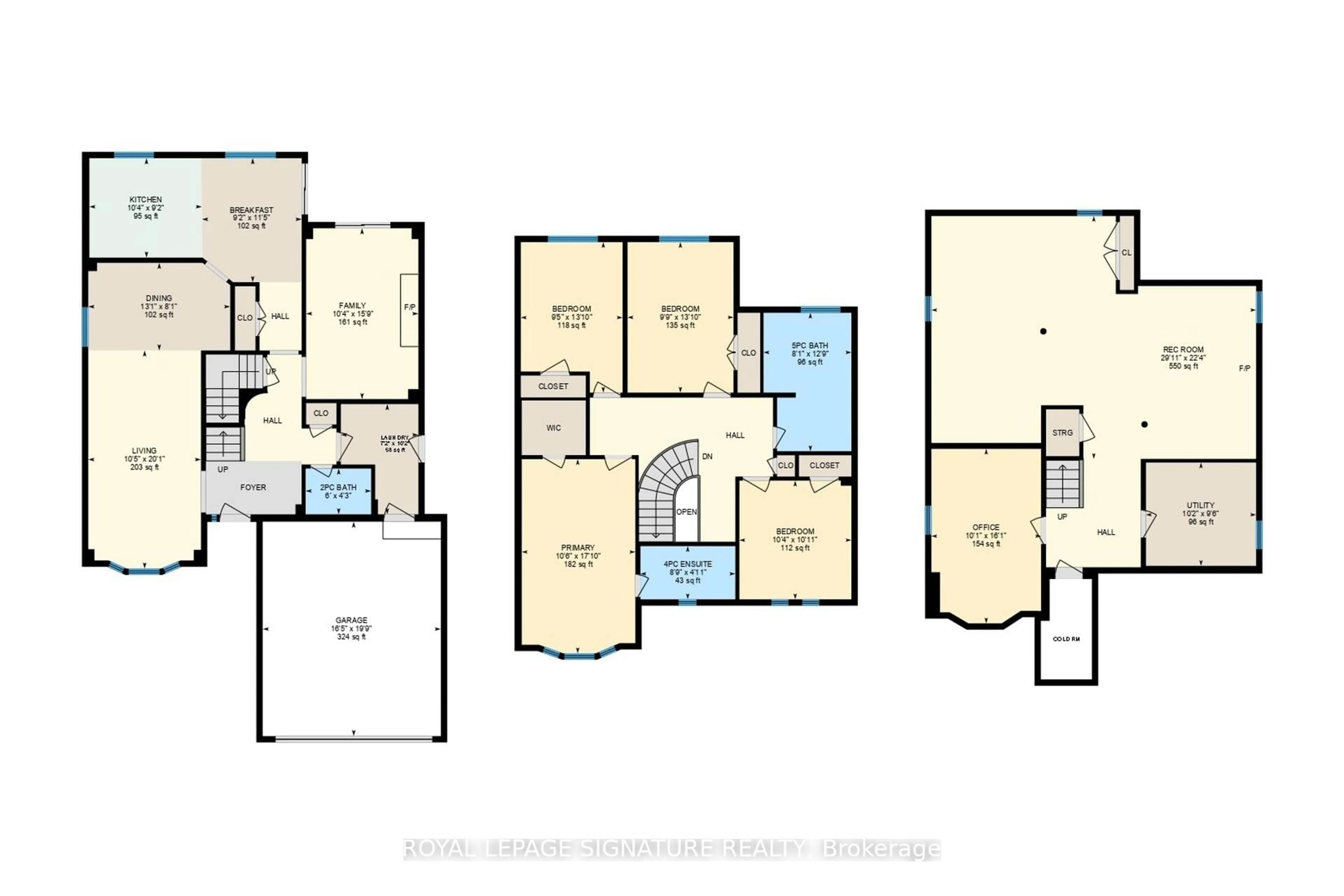 Floor plan for 1001 Cutler Crt, Mississauga Ontario L5H 4C9