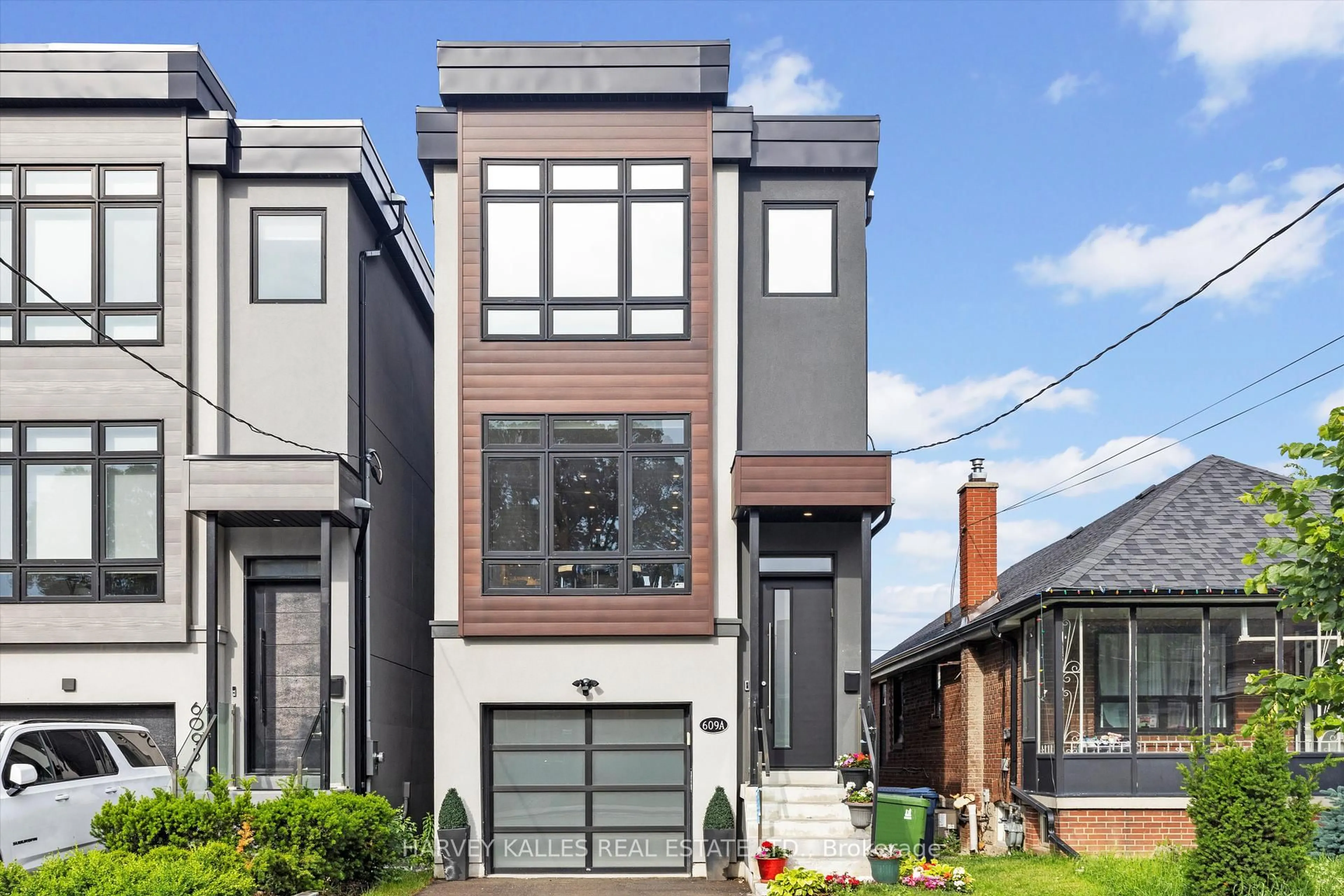 Home with brick exterior material, street for 609A Harvie Ave, Toronto Ontario M6E 4M3