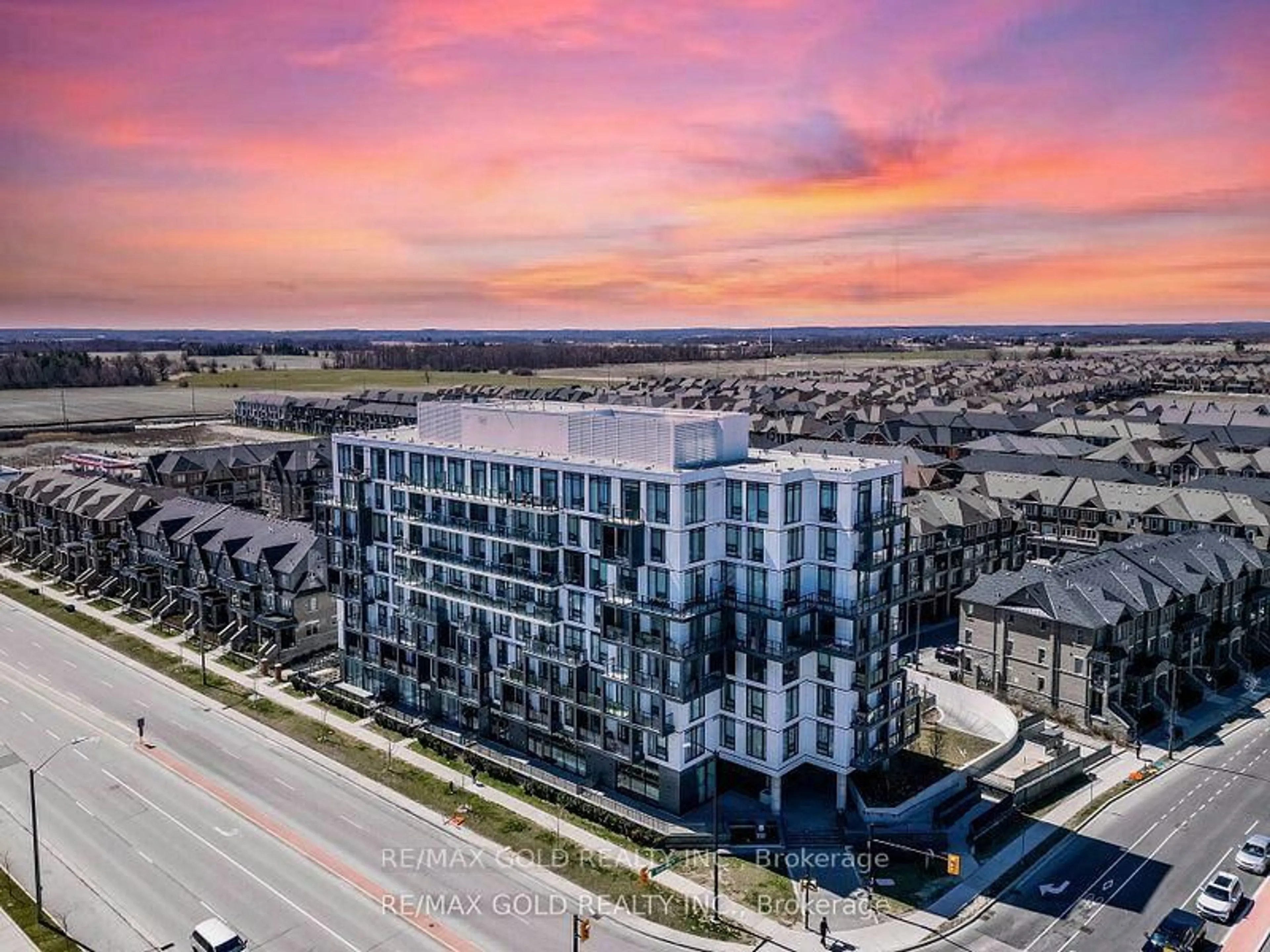 A pic from outside/outdoor area/front of a property/back of a property/a pic from drone, unknown for 180 Veterans Dr ##609, Brampton Ontario L7A 5G7